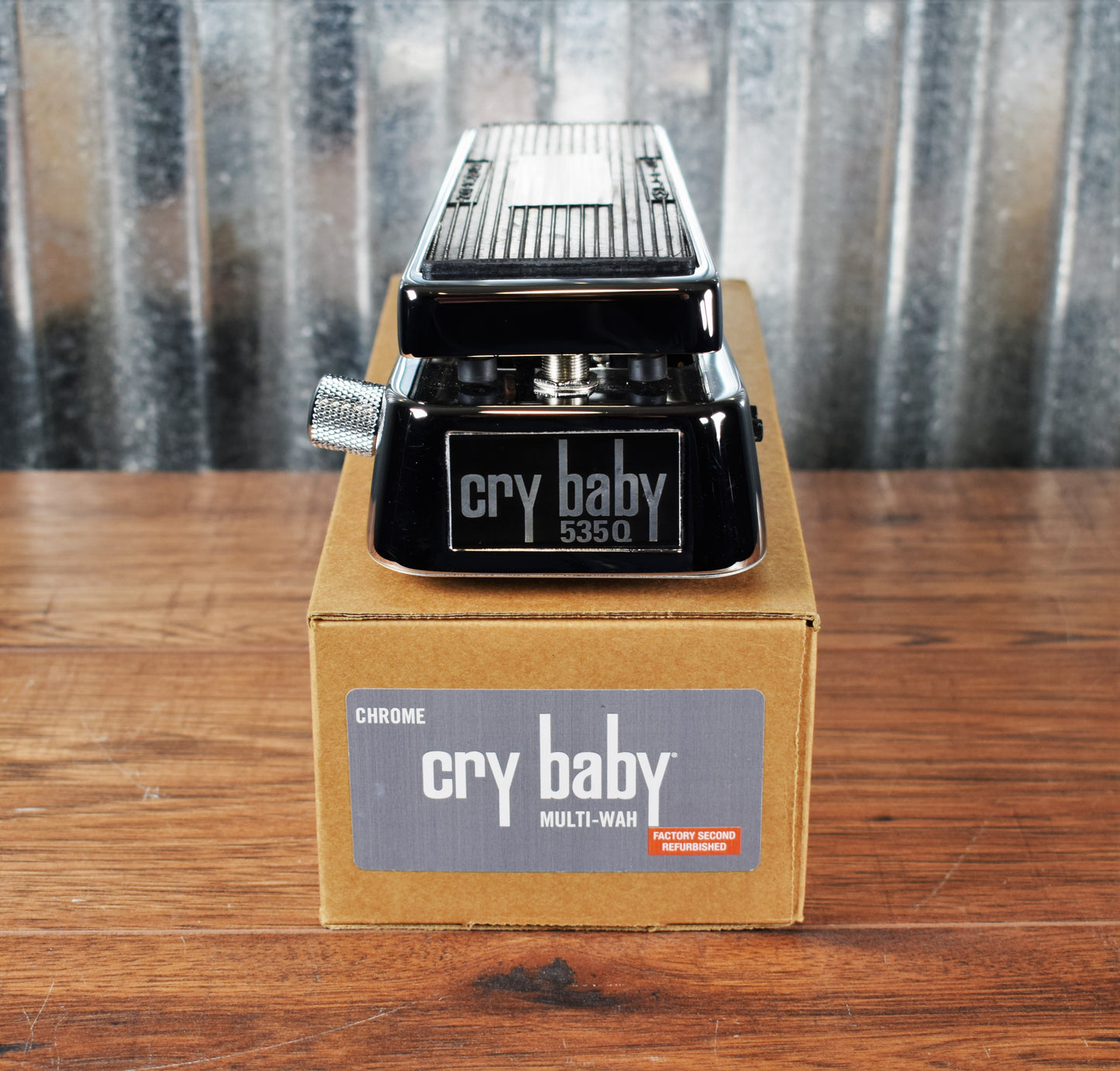 Dunlop 535Q-C Cry Baby Multi Wah Chrome Guitar Effect Pedal B Stock