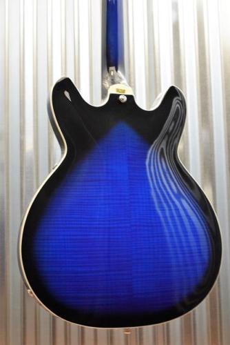 Hagstrom Super VIking SUVIK-DBS Dark Baltic Sea Semi-Hollow Guitar #625