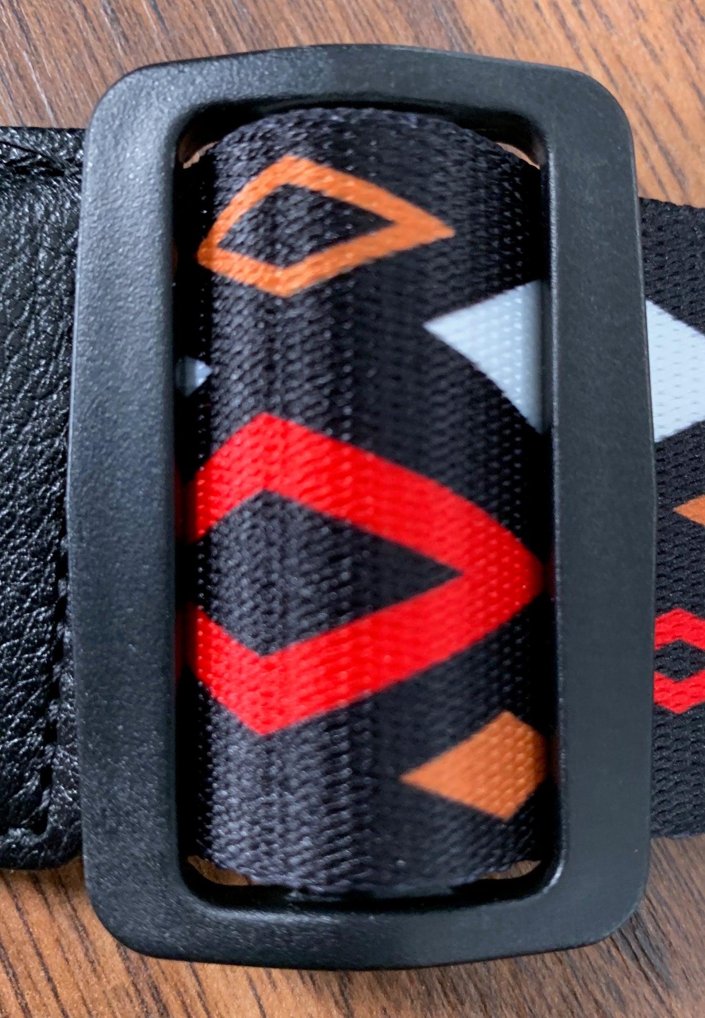 Levy's MP2SLD-009 2" Polyester Sublimation Guitar Strap Diamonds Red Black Orange