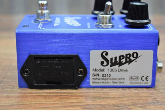 Supro USA 1305 Drive Overdrive Guitar Bass Effect Pedal