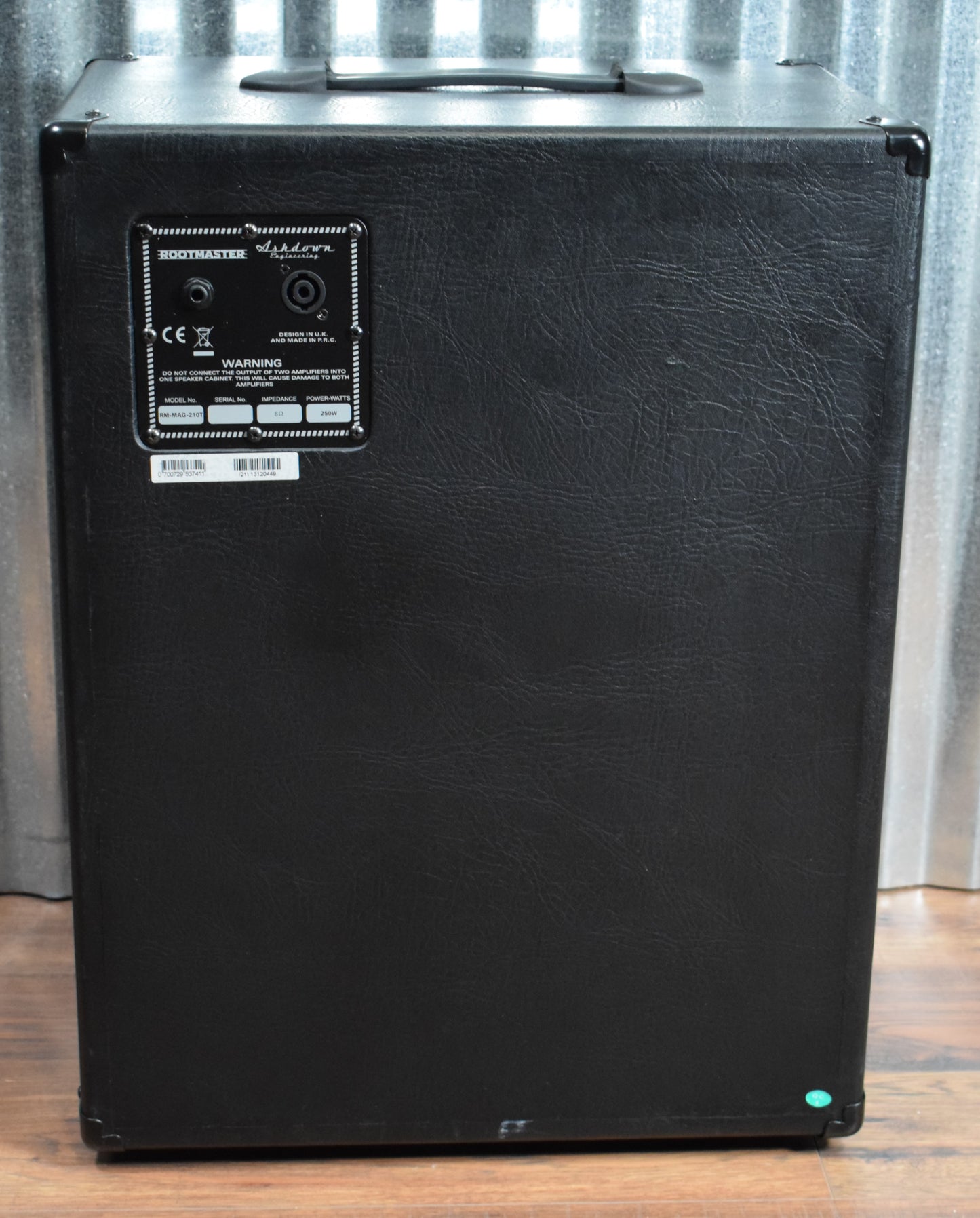 Ashdown Engineering Rootmaster RM-MAG-210T 250 Watt 2x10" Bass Amp Speaker Cabinet Used