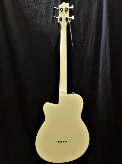 Reverend Guitars Dub King 4 String Semi Hollow Bass Guitar Cream & Case