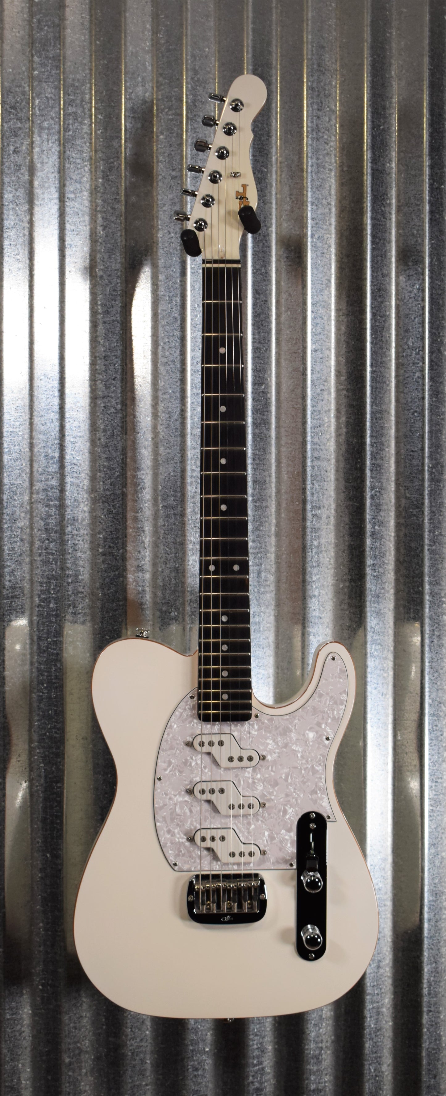 G&L Guitars USA Custom Shop ASAT Z3 White Guitar & Case 2014 #0499 Used