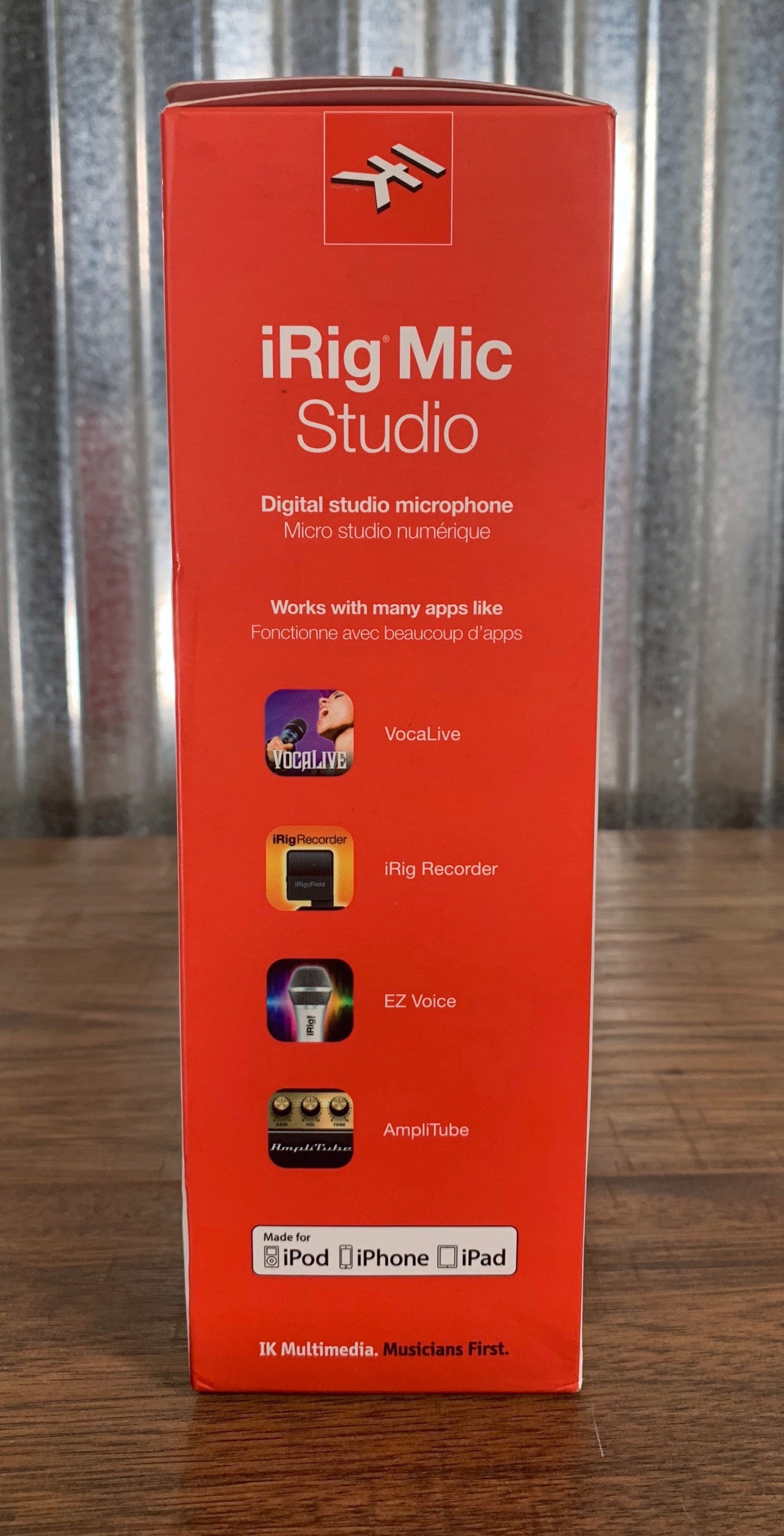 IK Multimedia iRig Mic Studio Silver Large Diaphragm Recording Microphone Open Box