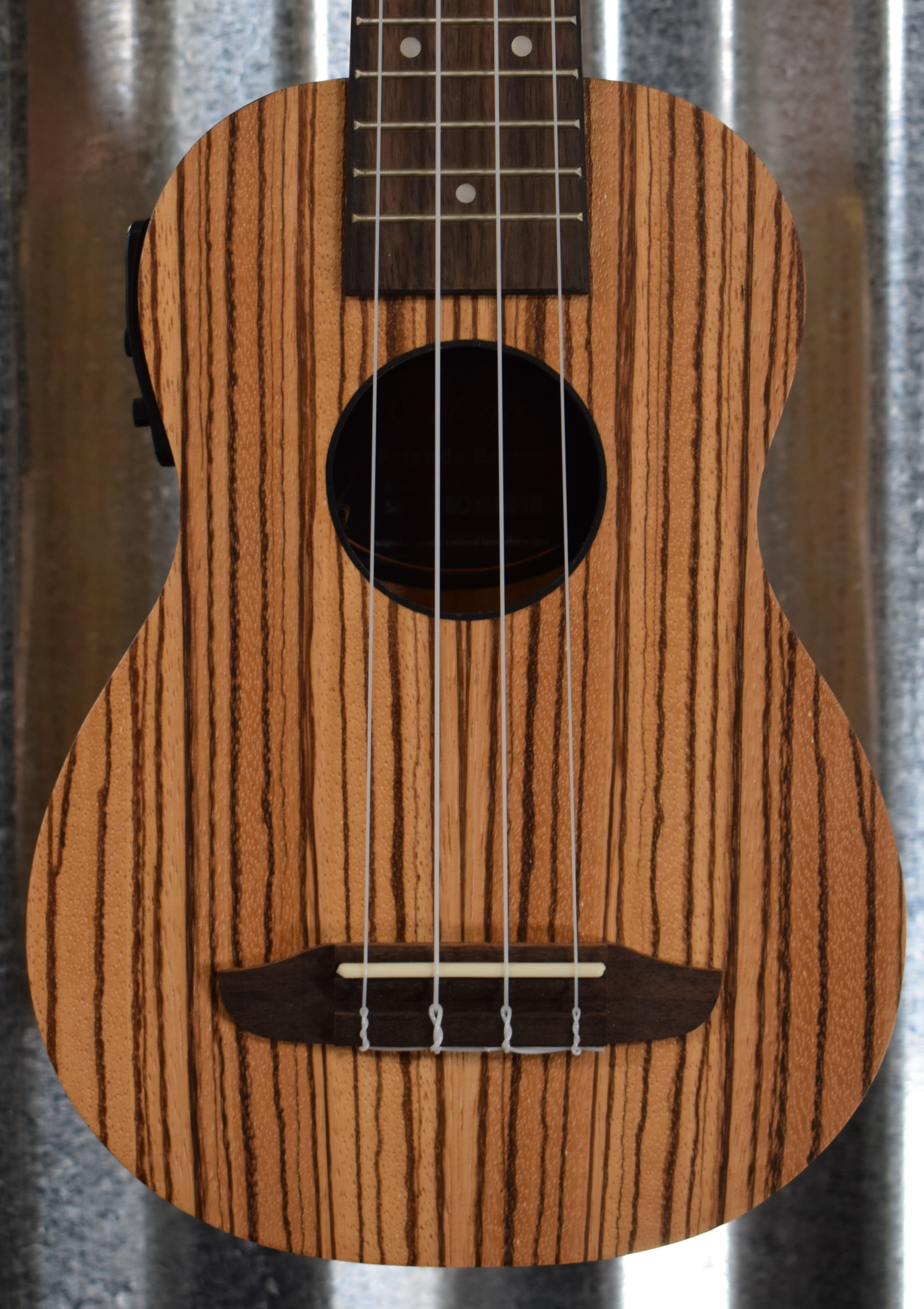 Ortega Guitars Friends Series RFU10ZE Zebrawood Acoustic Electric