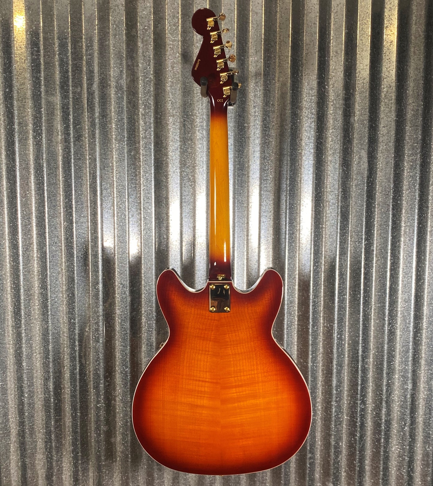 Hagstrom VIK67-G-VSB '67 Viking II Semi Hollow Vintage Sunburst Guitar #0141