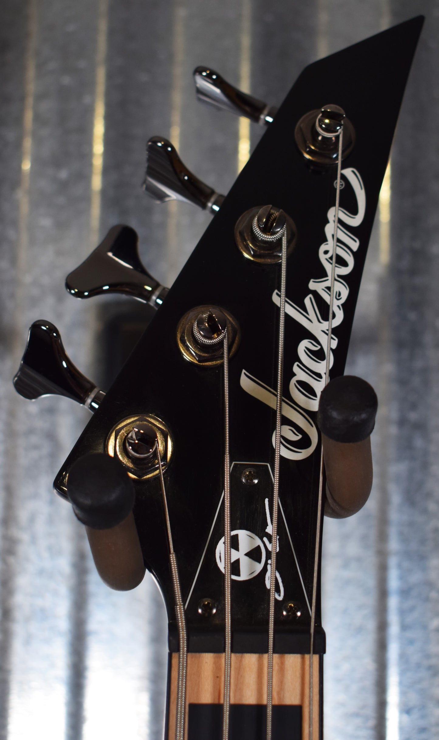 Jackson X Series David Ellefson Kelly Bird IV Red Stripe 4 String Bass #0436 Used