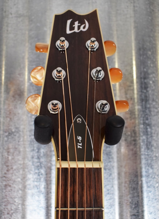 ESP LTD TL-6 Thinline Acoustic Electric Guitar Wine Red LTL6WR & Case #0022
