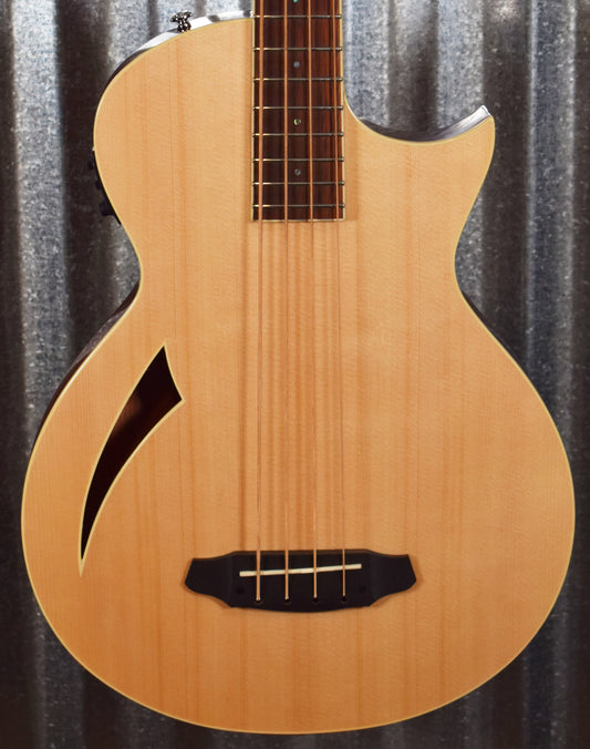 ESP LTD TL-4 Natural 4 String Thinline Acoustic Electric Bass & Case LTL4NAT #1385