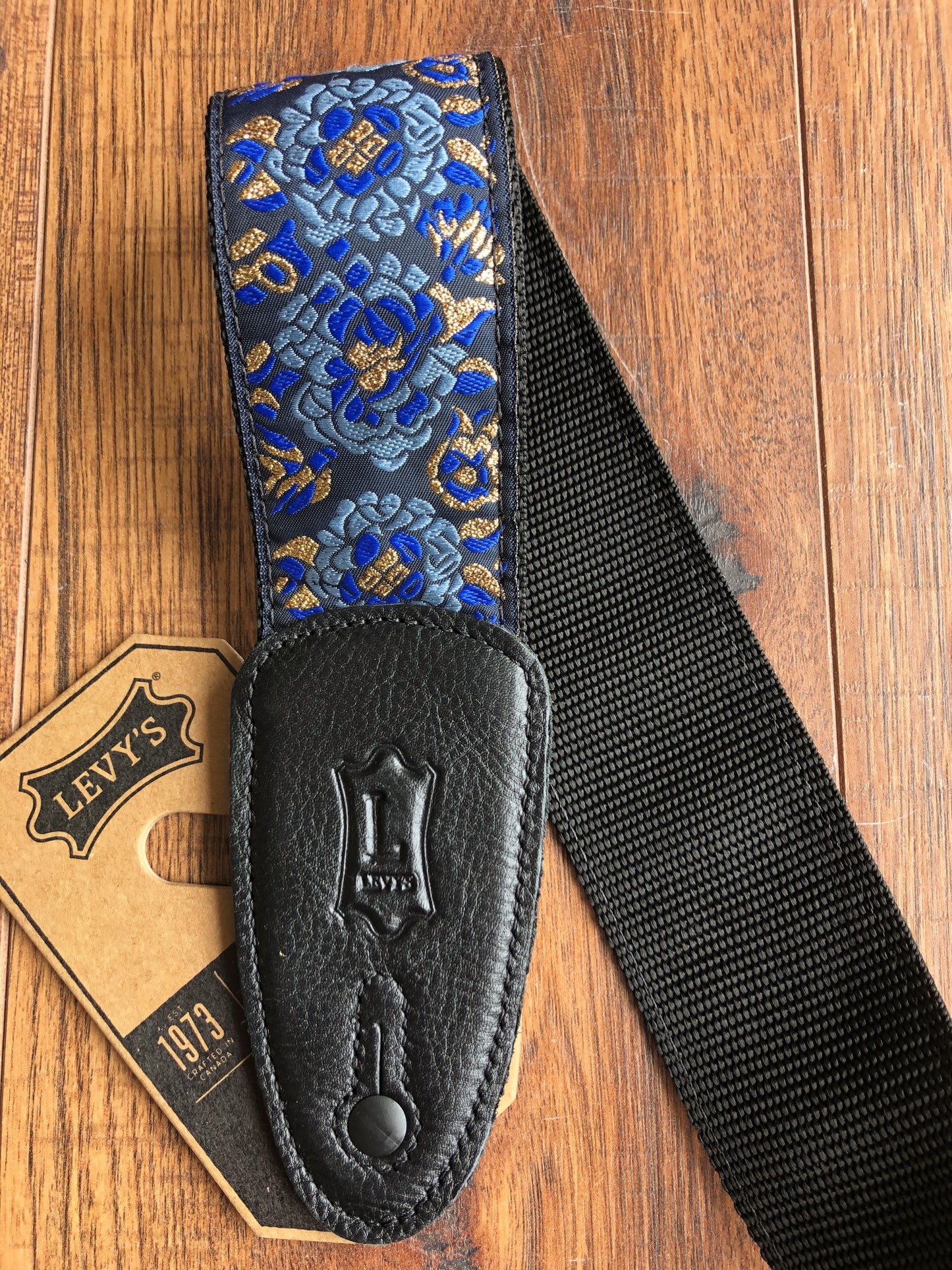 Levy's M8AS-NAV 2" Adjustable Poly Guitar & Bass Strap Navy Blue