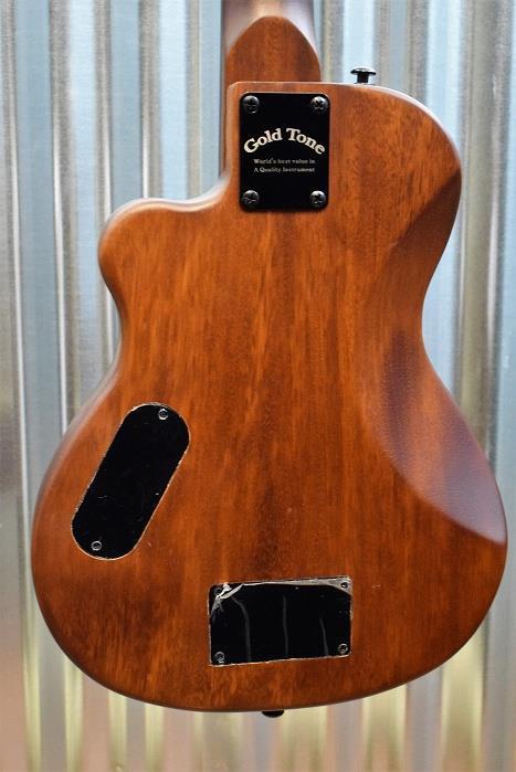 Gold Tone Microbass ME-BASS Single Cut Solid Mahogany 23" Scale Bass & Bag