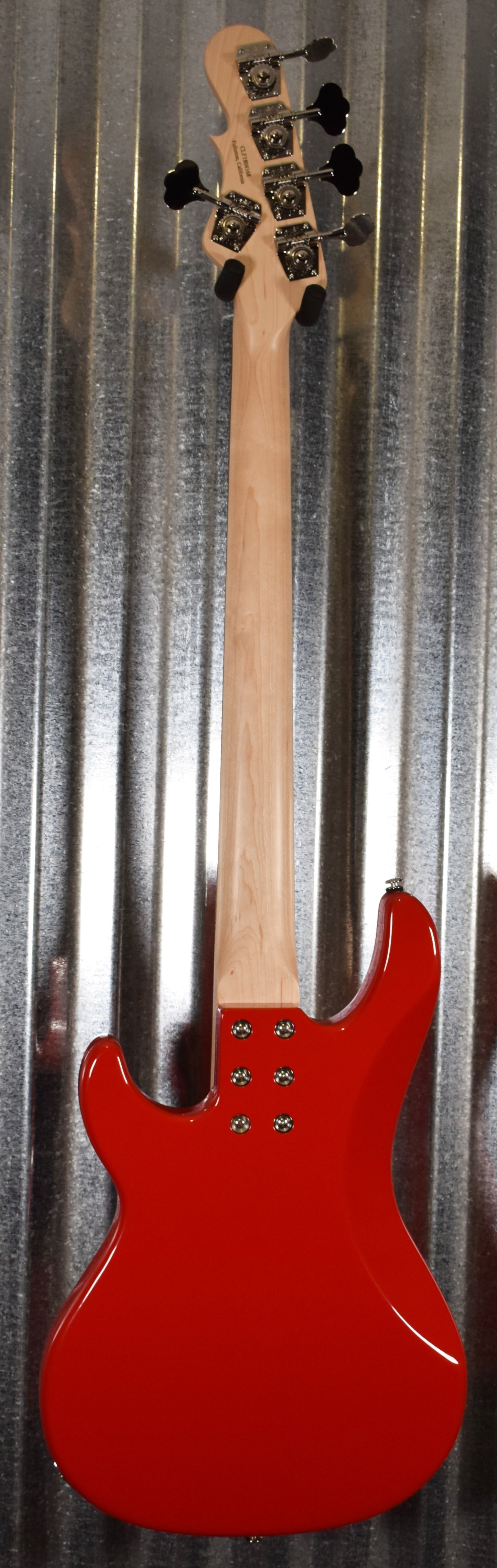 G&L USA Kiloton 5 String Bass Rally Red & Case #4168