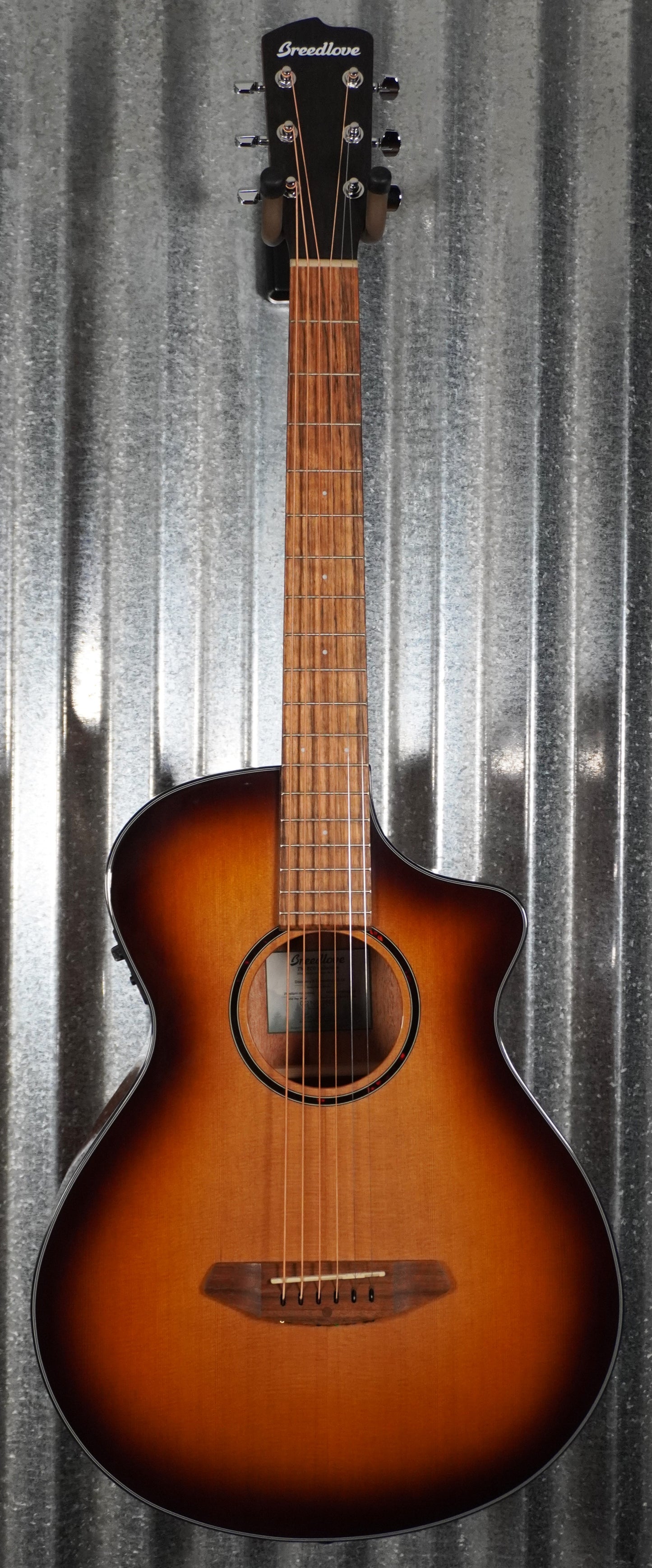 Breedlove Discovery S Concertina Edgeburst CE Red Cedar Acoustic Electric Guitar #9844