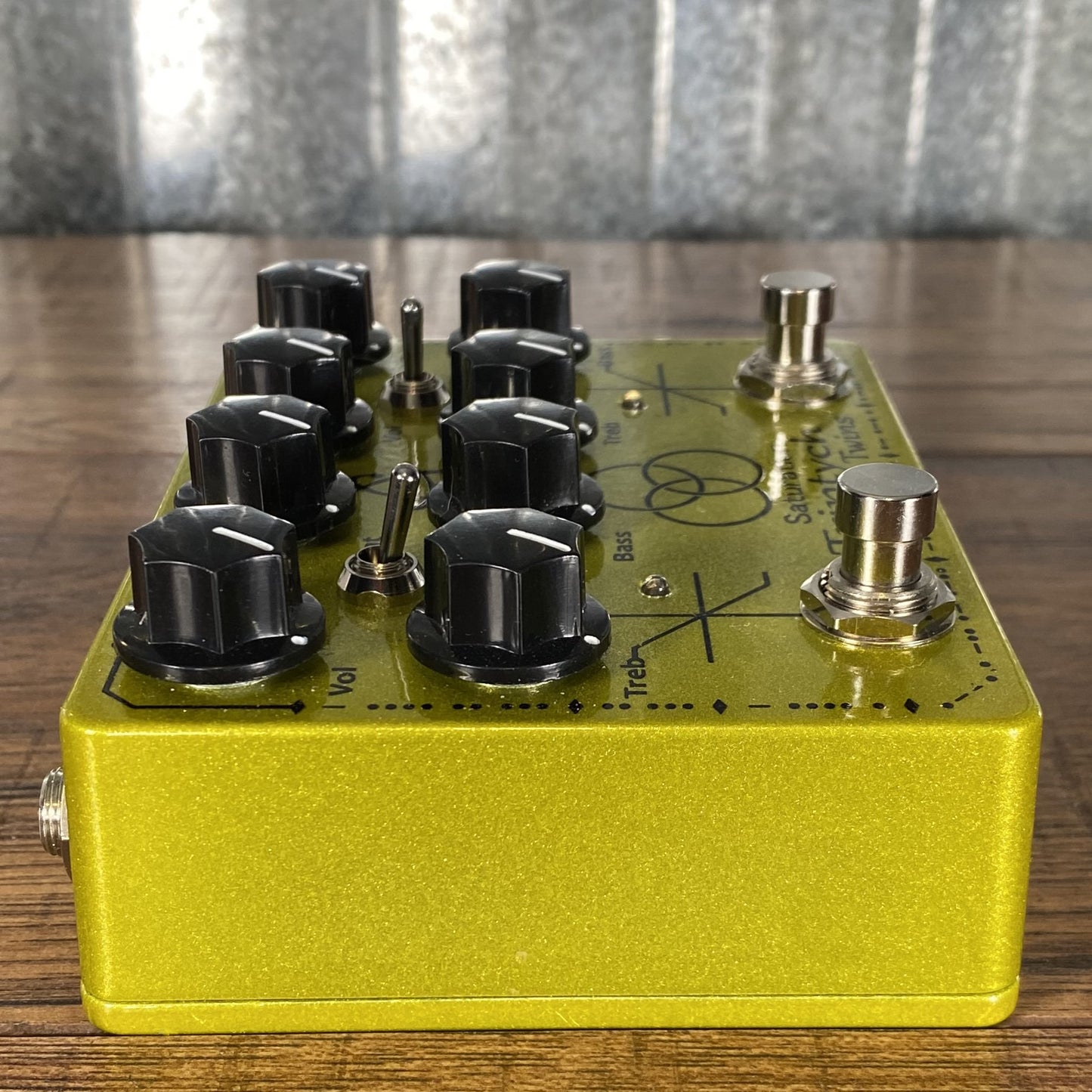 Atomic Tone Saturation Triptych Twin Pedal Standard Overdrive Fuzz Distortion Guitar Effect Pedal Used