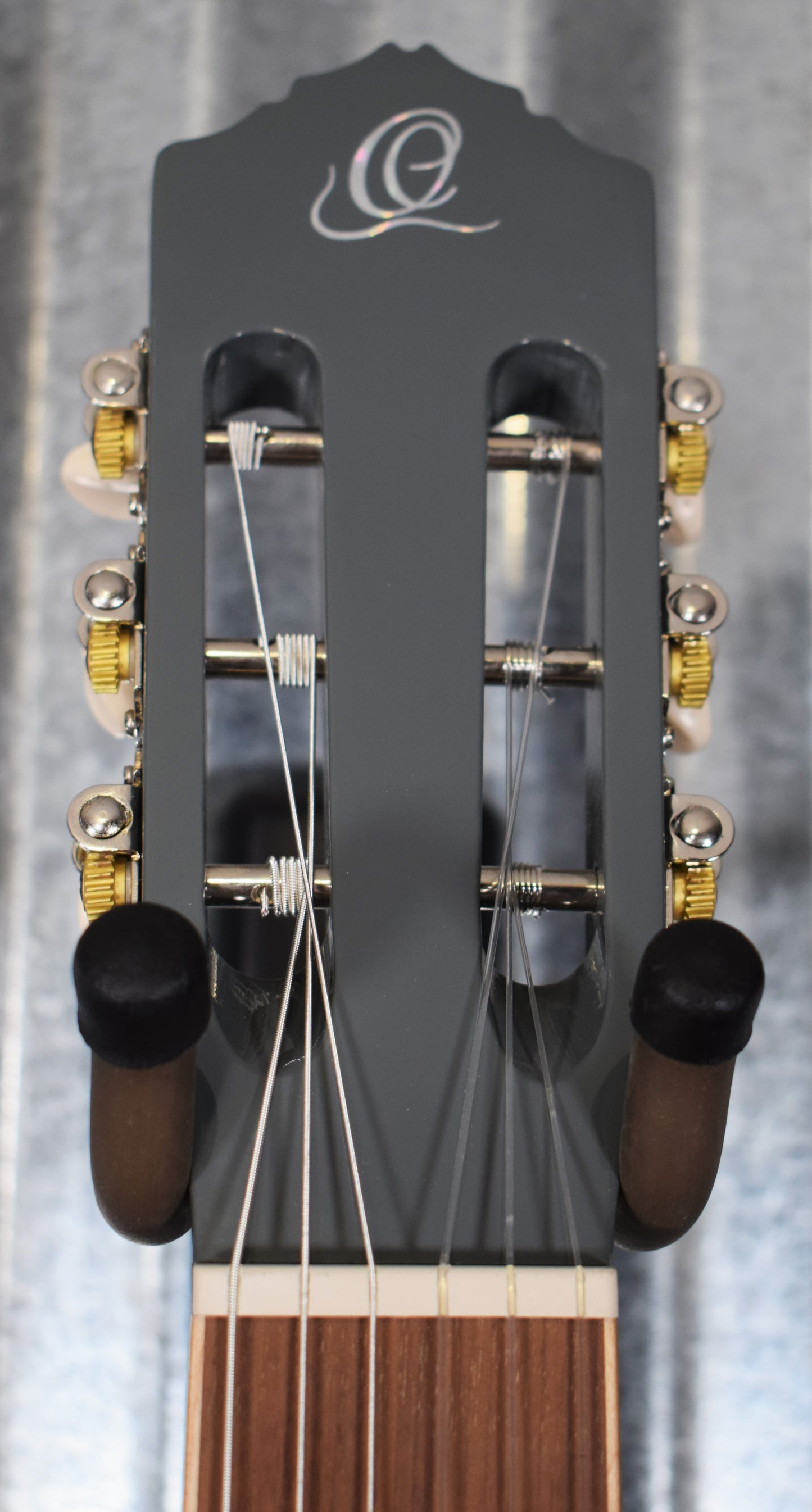 Ortega RGA-PLT Gaucho Acoustic Nylon String Parlor Platinum Grey Guitar & Bag #0066