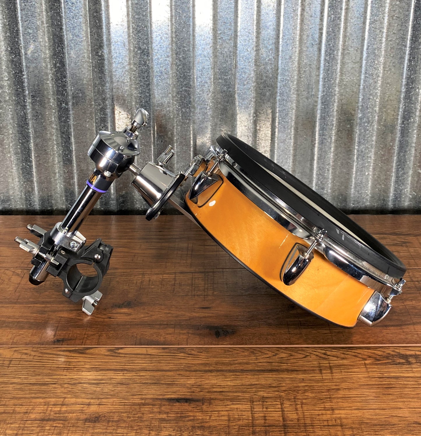 Yamaha DTEXTREME RHP100T 10" Electronic Tom Drum Trigger Pad With Birch Wood Shell & Mounting Hardware #1 Used