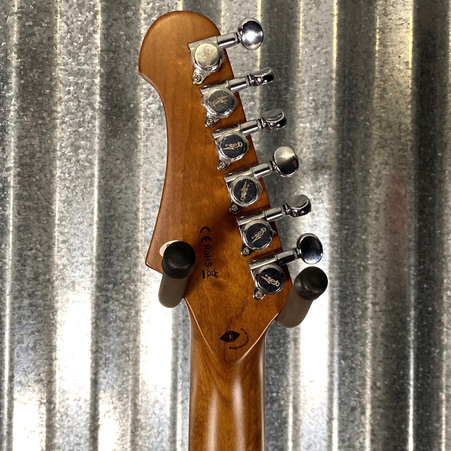 Jet JS500BLS HH Strat Style Guitar Bound Black Sparkle #0010