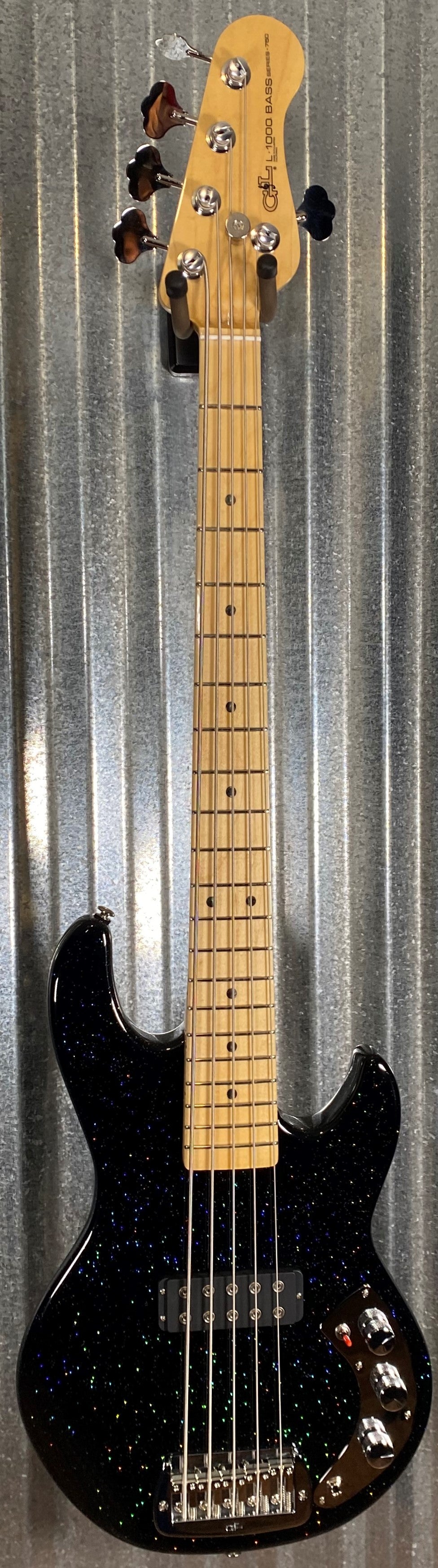 G&L USA CLF Research L-1000 S750 5 String Bass Andromeda & Case #4043