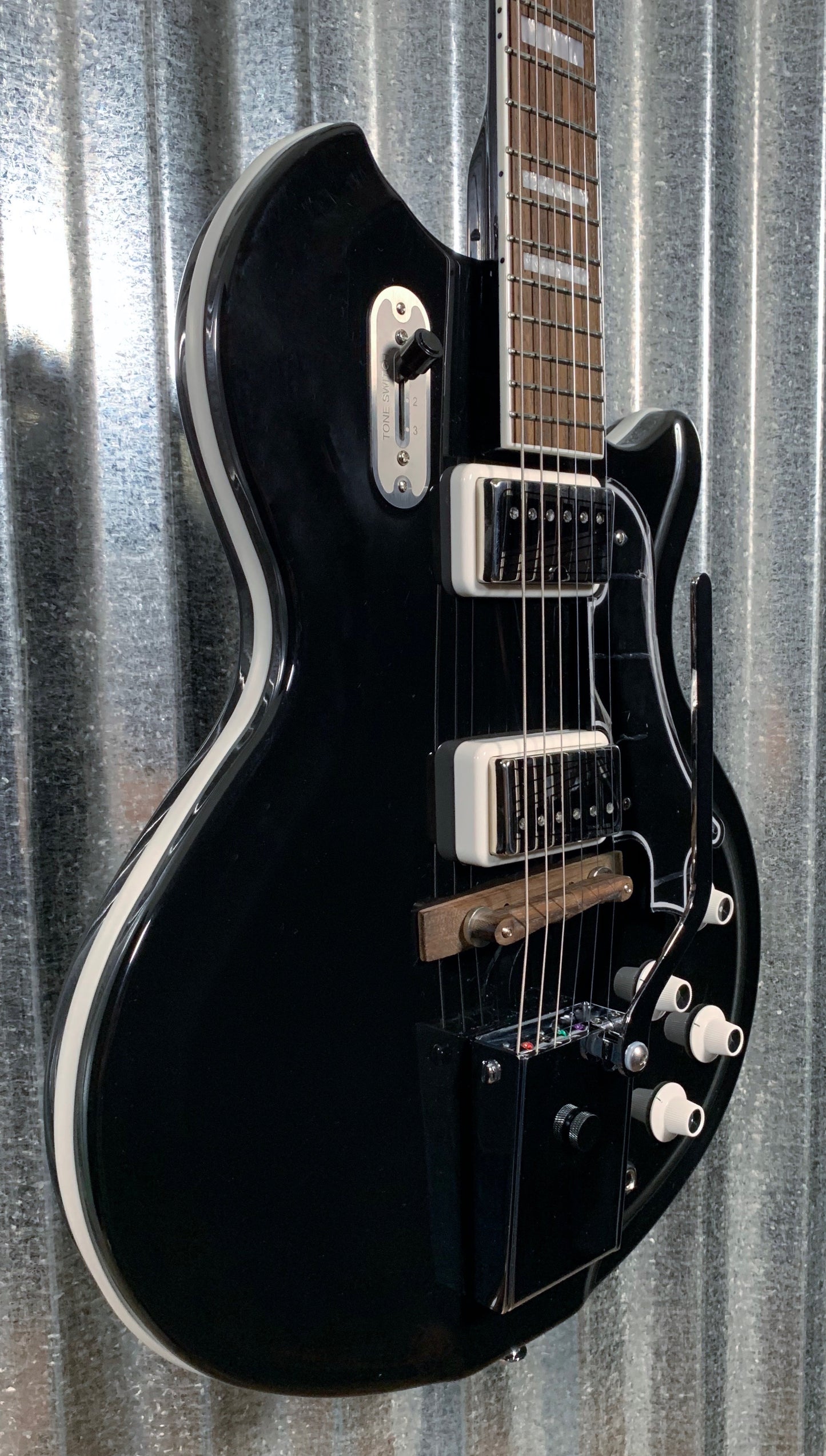 Supro Americana 1582VJB Coronado II Vibrato Jet Black Guitar #0893