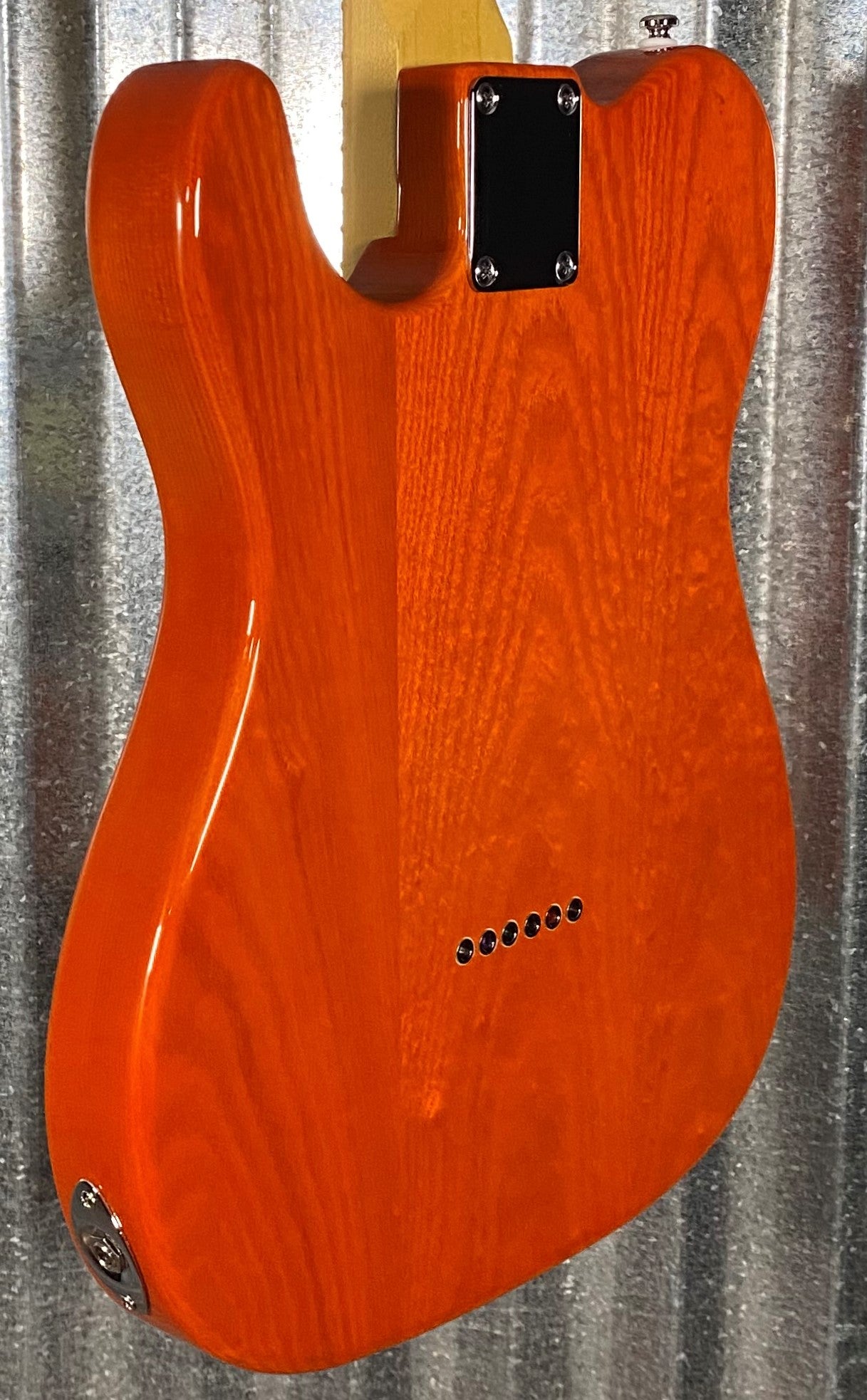 G&L Tribute ASAT Classic Bluesboy Clear Orange Semi Hollow Guitar Blem #7141