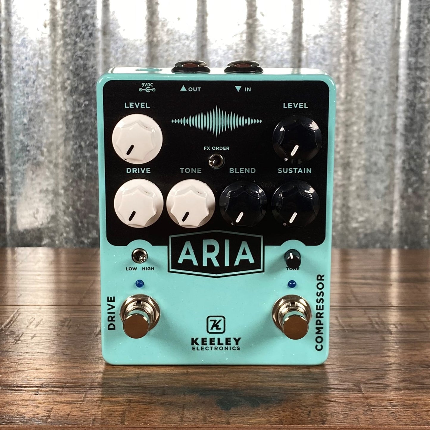 Keeley Aria Compressor Overdrive Guitar Effect Pedal Used