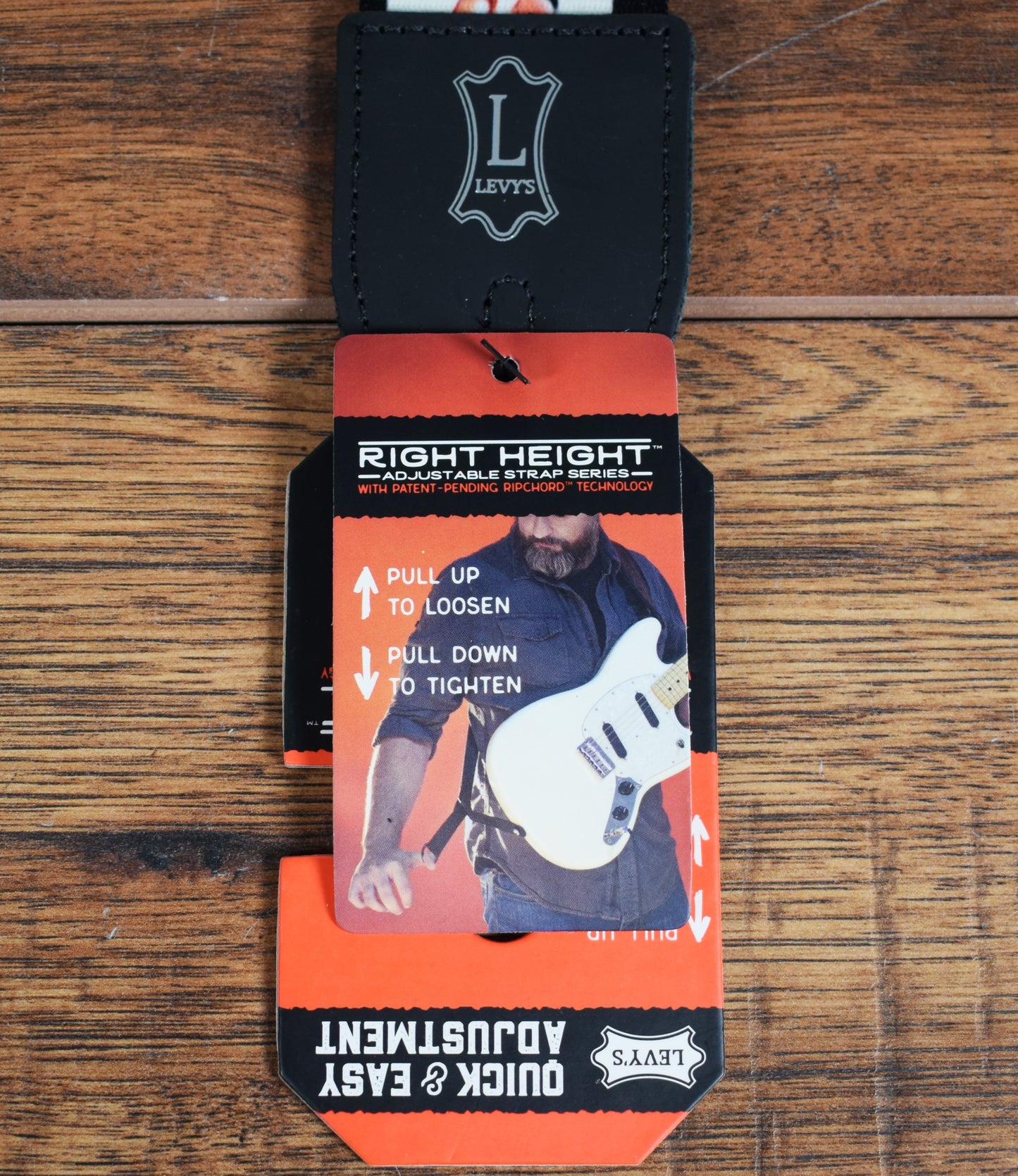 Levy's MPRH-72 2" Right Height Adjustable Printed Guitar & Bass Strap Pin Up Girl