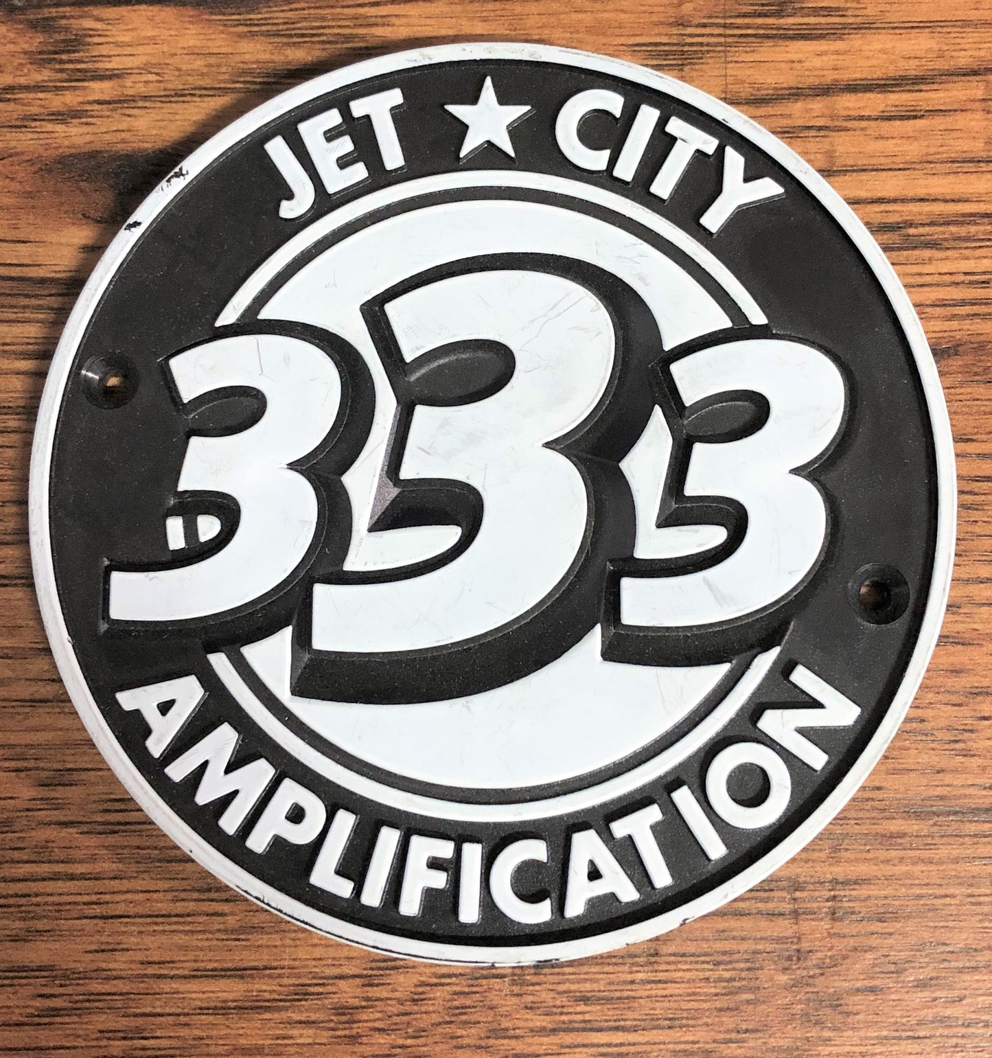 Jet City Amplification 333 Round Logo Badge Used