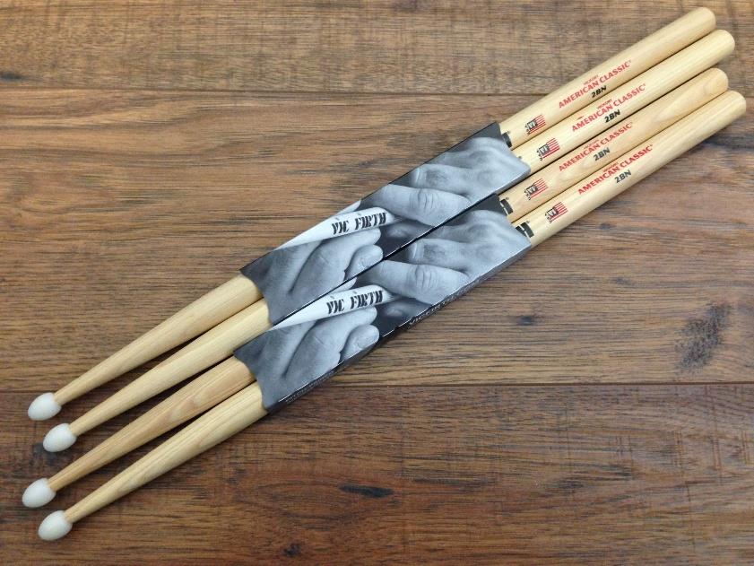 Vic Firth 2BN American Classic Nylon Tip Hickory Drumsticks 2 Pair *