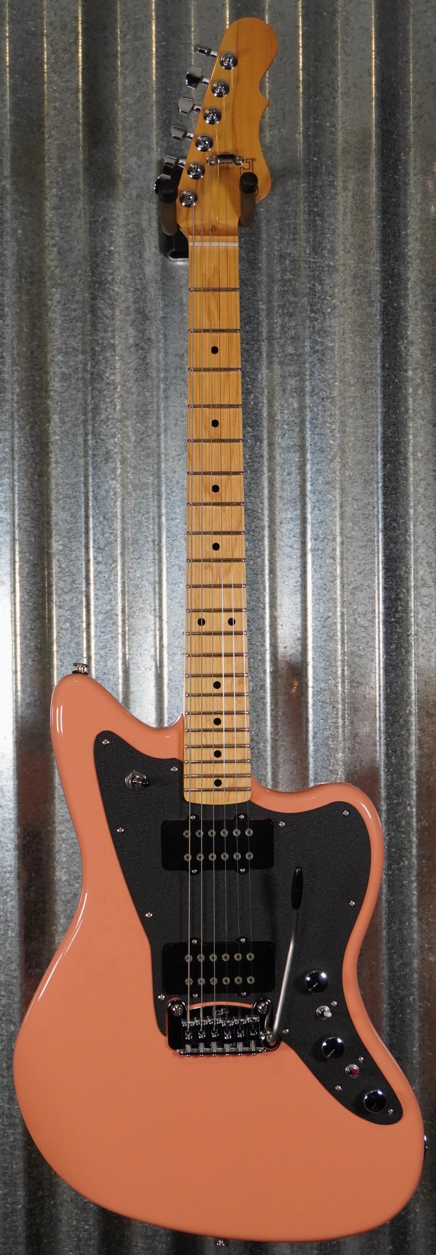 G&L USA CLF Doheny V12 Sunset Coral Rosewood Satin Neck Guitar & Case #6167