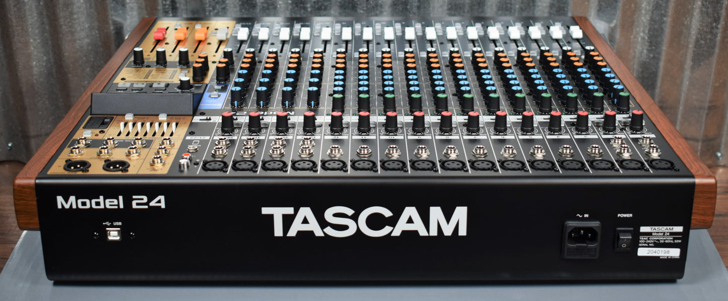 Tascam Model 24 Mixer USB Audio Interface Recorder Controller