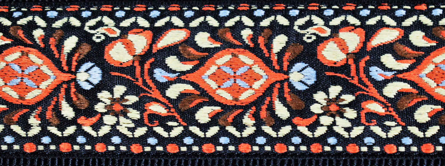 LOCK-It Straps Retro Vintage Series 2" Chestnut Bay Guitar Bass Straplock Strap 063 CB