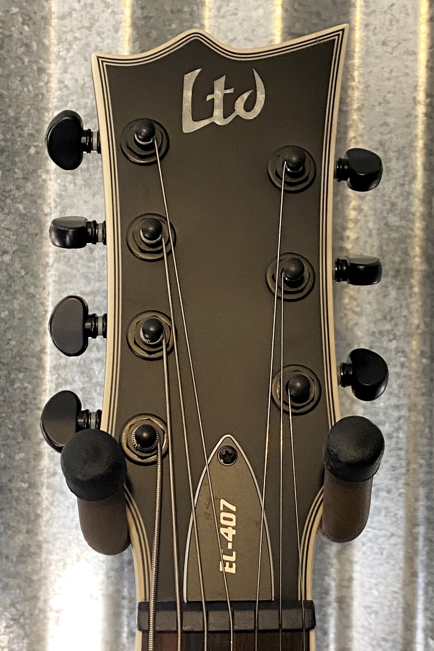 ESP LTD EC-407 Eclipse EMG 7 String Black Satin Guitar LEC407BLKS #3972 Used