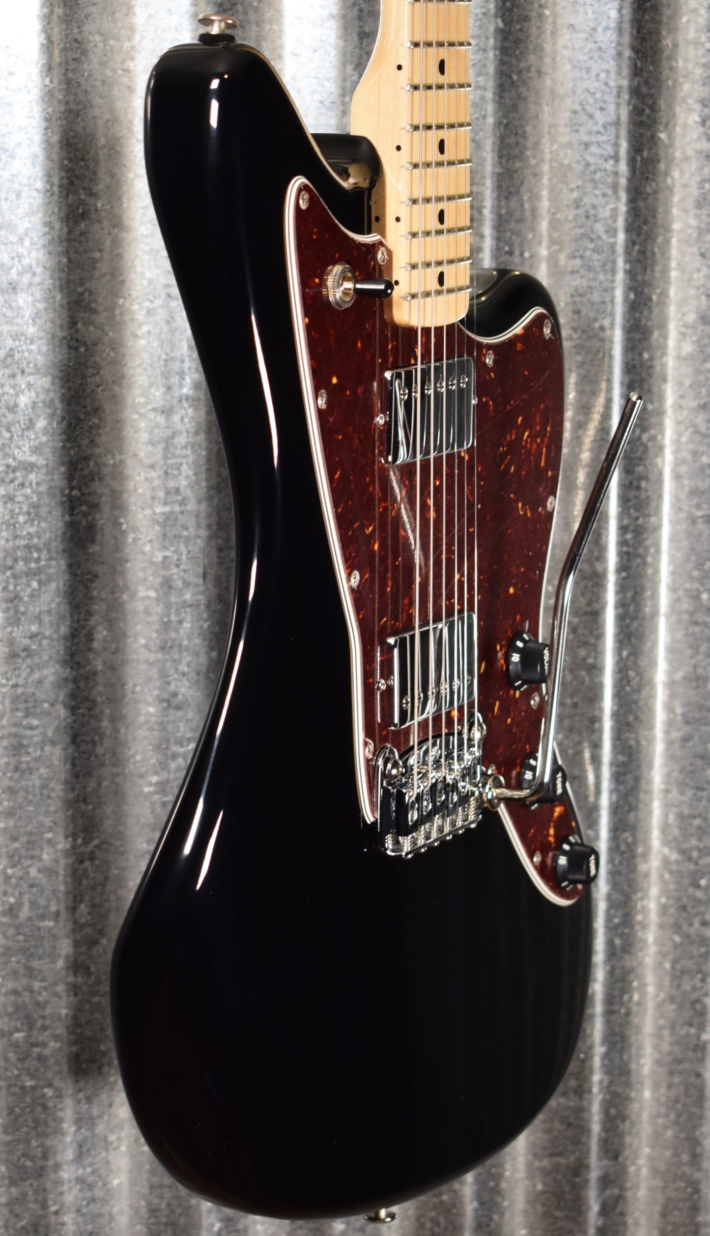 G&L USA Fullerton Deluxe Doheny HH Jet Black Guitar & Case #6170