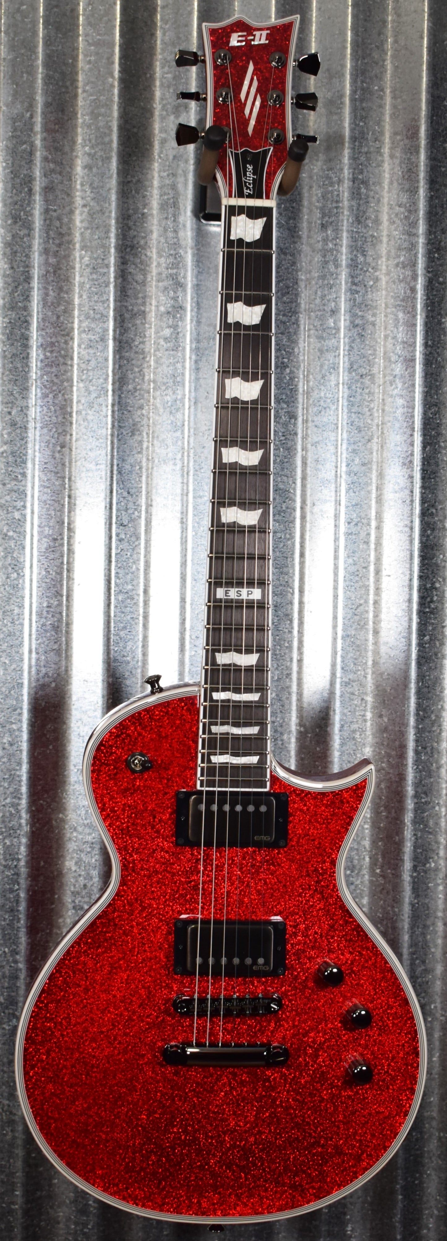 ESP E-II Eclipse DB Red Sparkle EMG Guitar & Case EIIECDBRSP Japan #ES4517193