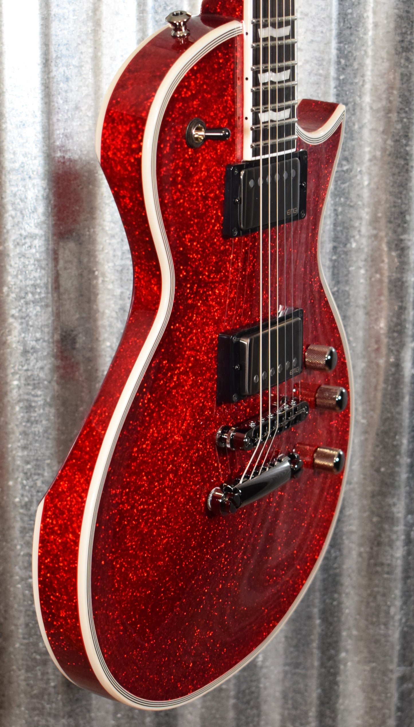 ESP E-II Eclipse DB Red Sparkle EMG Guitar & Case EIIECDBRSP Japan #ES1300203