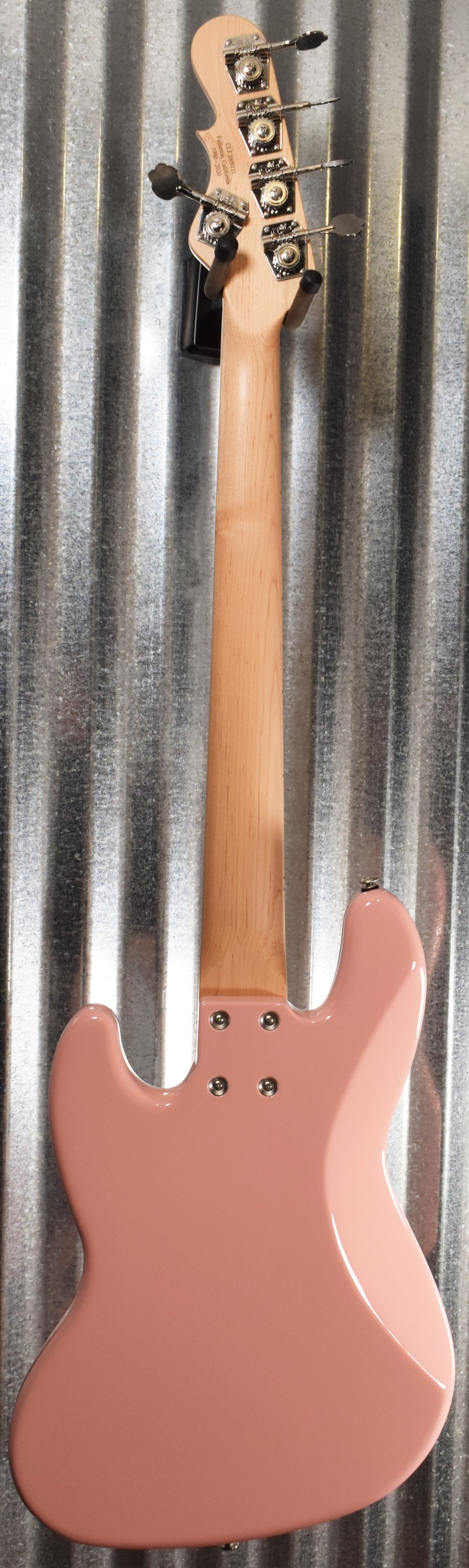 G&L USA JB-5 5 String Jazz Bass Shell Pink & Case 2020 JB5 #9111