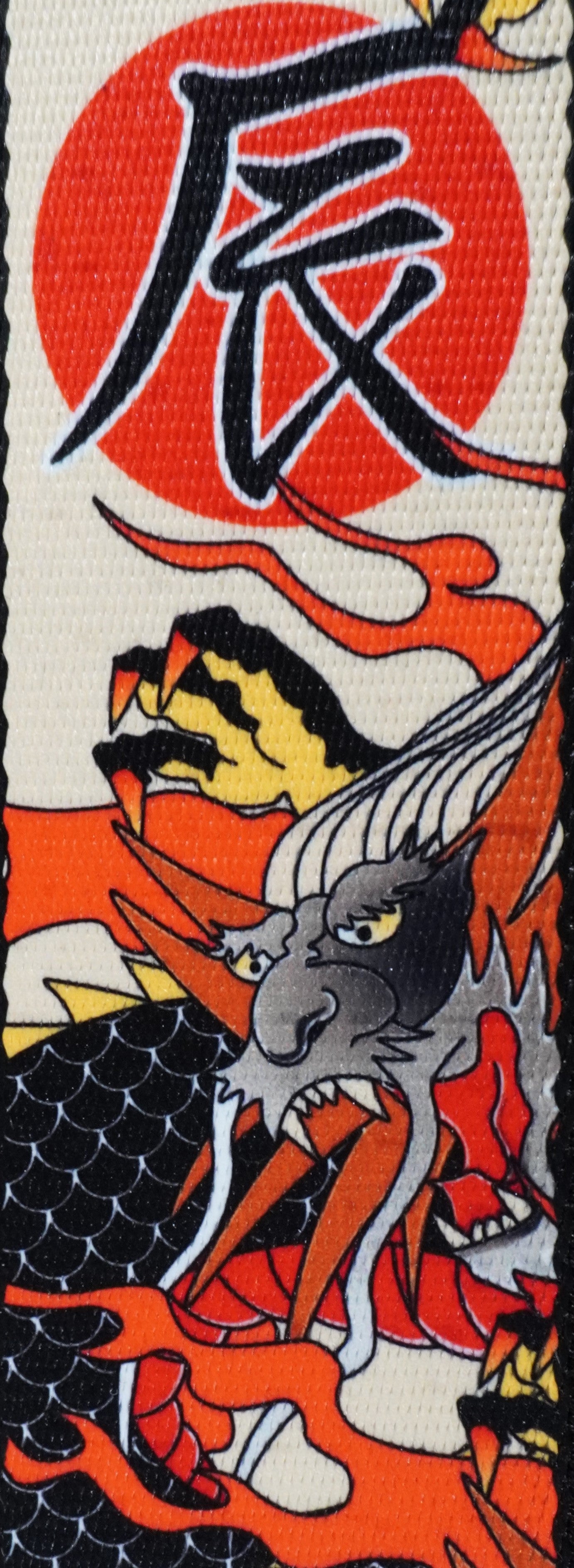 Levy's MPD2-123 2” Polyester Guitar Bass Strap with Japanese Traditional Dragon Motif