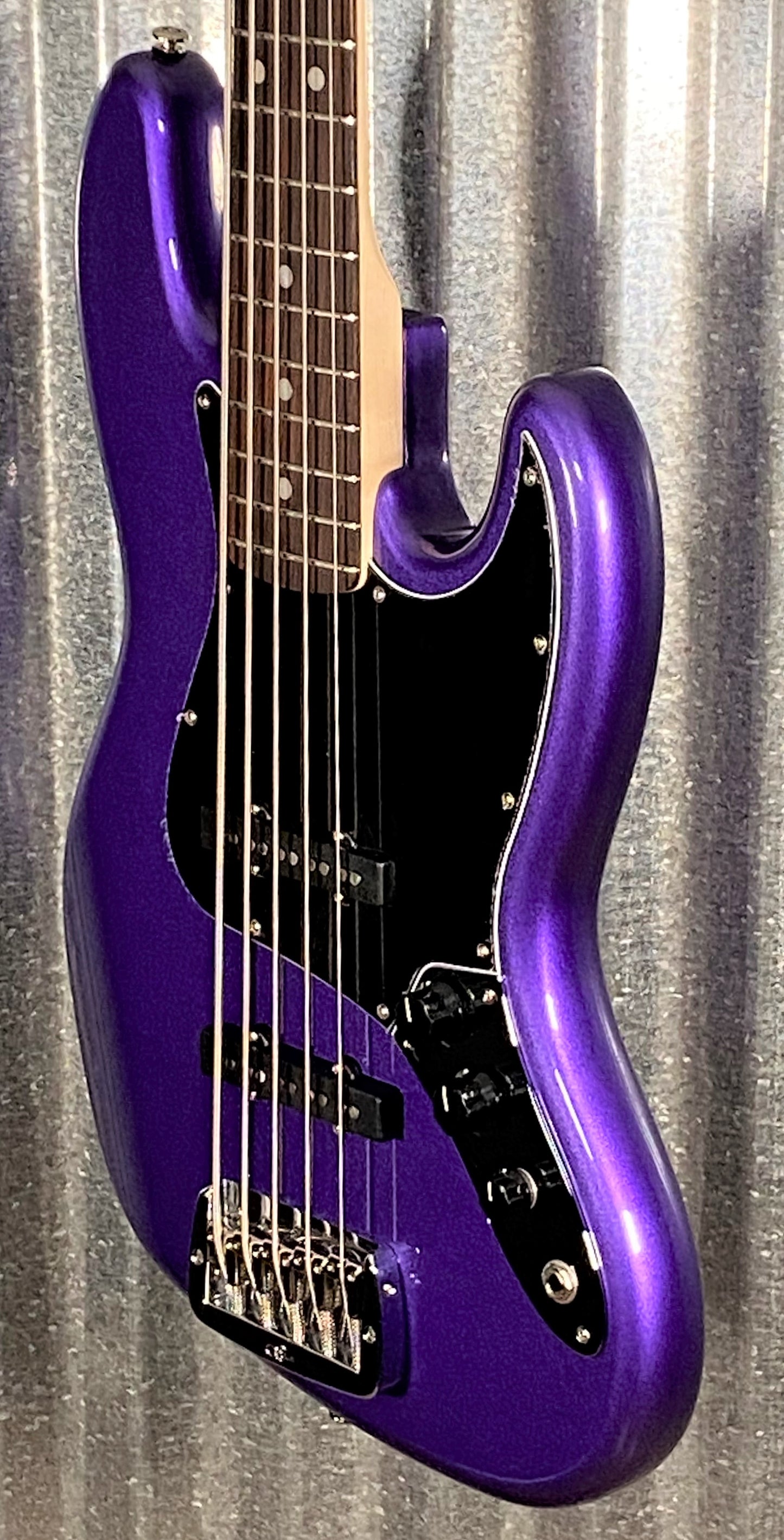 G&L USA JB-5 Plum Crazy 5 String Jazz Bass Rosewood Satin Neck & Case #3082
