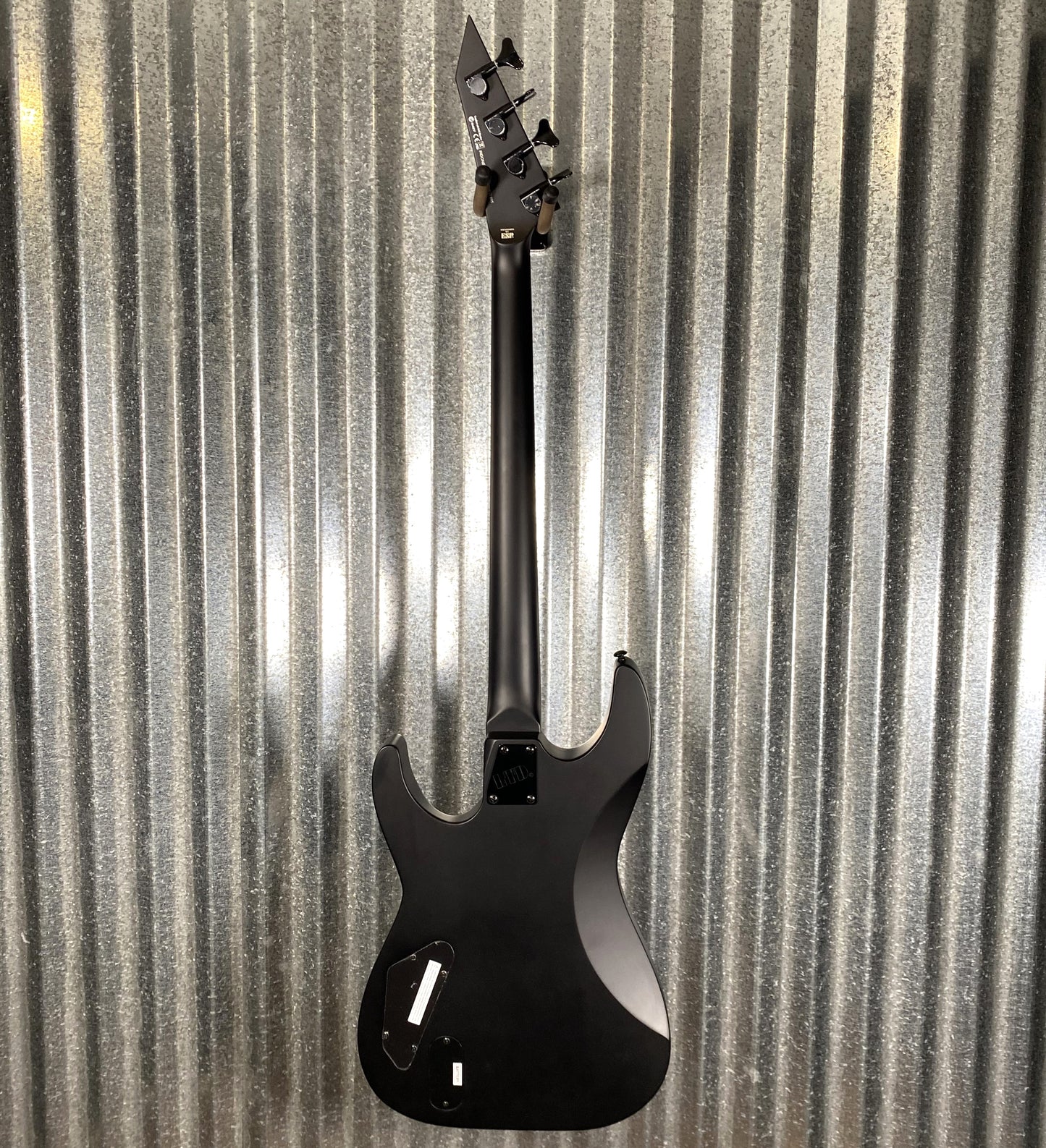 ESP LTD M-4 Black Metal Black Satin 4 String Bass LM4BKMBLKS #1895 B Stock
