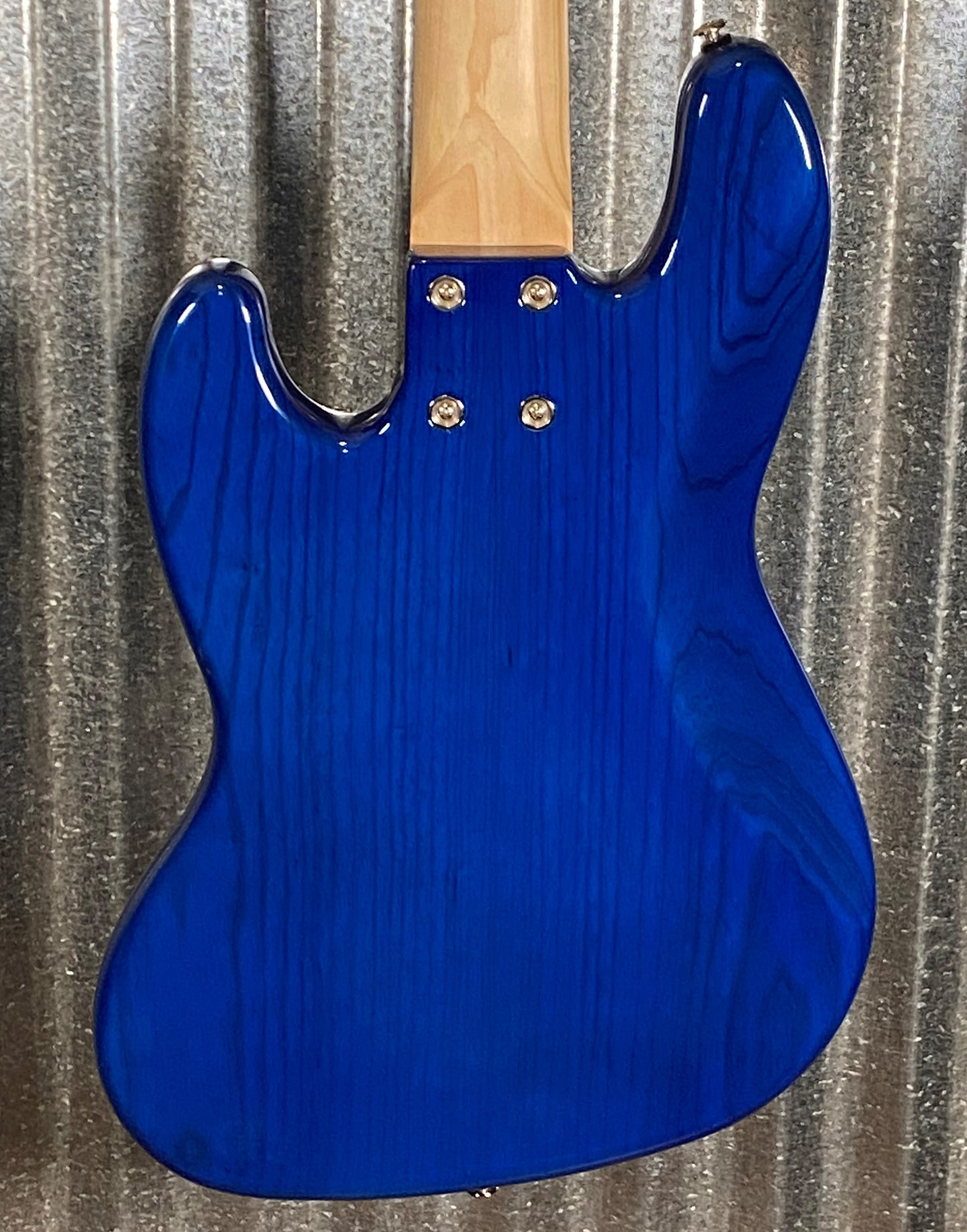 G&L USA JB-5 Clear Blue 5 String Jazz Bass Rosewood Satin Neck & Case JB5 #3175