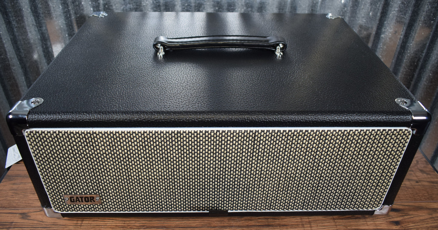 Gator Cases GR-RETRORACK-3BK 3 Space Guitar & Bass Amplifier/Effects Rack Case Black