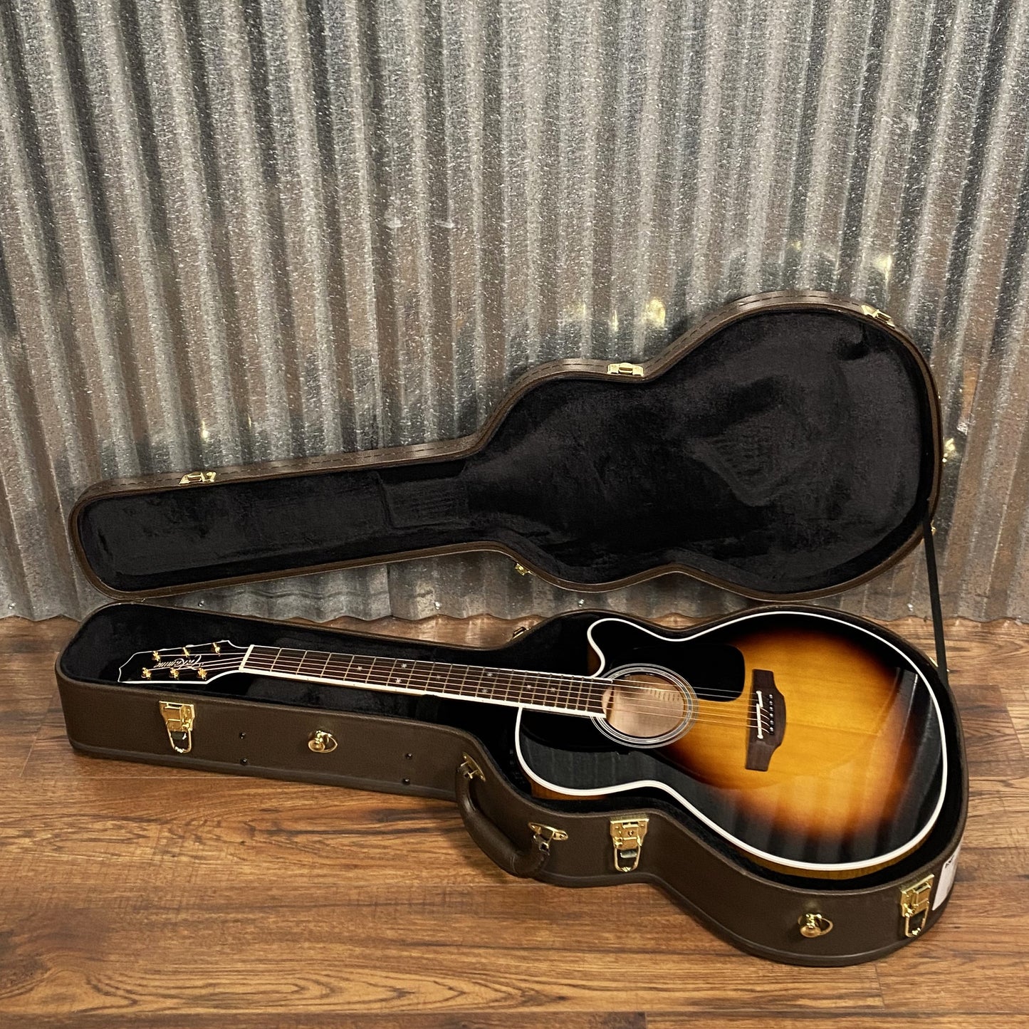 Takamine P6NC NEX Cutaway Acoustic Electric Guitar Brown Sunburst & Case Japan #0816 Used