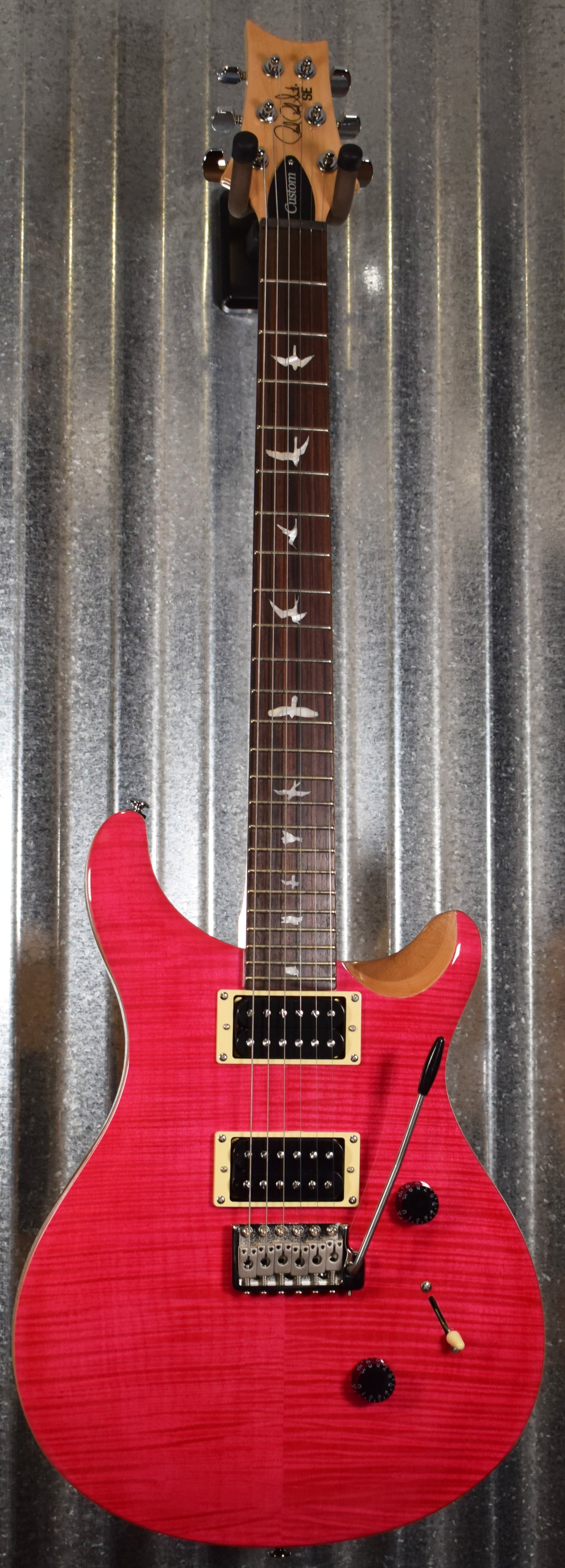 PRS Paul Reed Smith SE Custom 24 Bonnie Pink Guitar & Bag #6425
