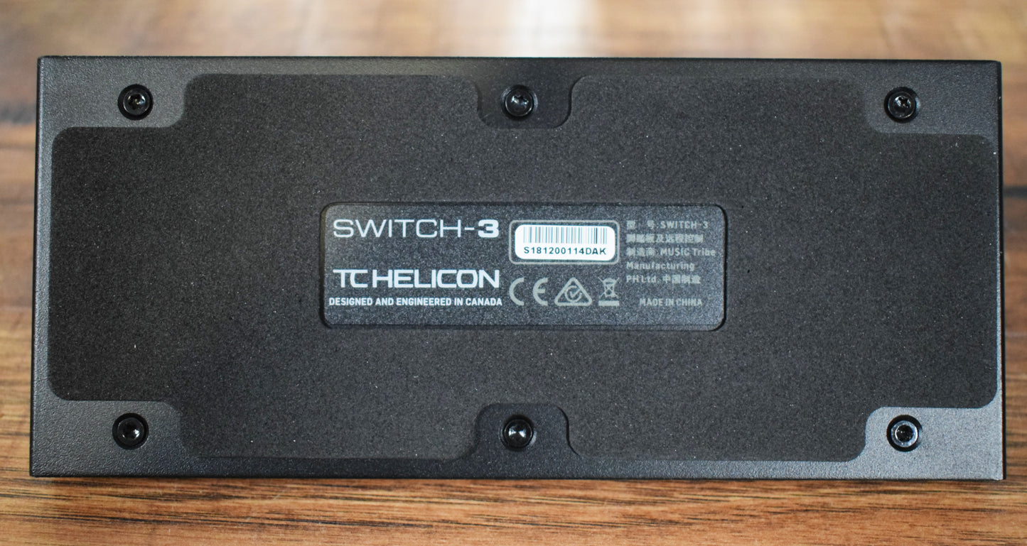 TC Helicon TC Electronic Switch 3 Button Guitar Effect Remote Control Footswtich Pedal