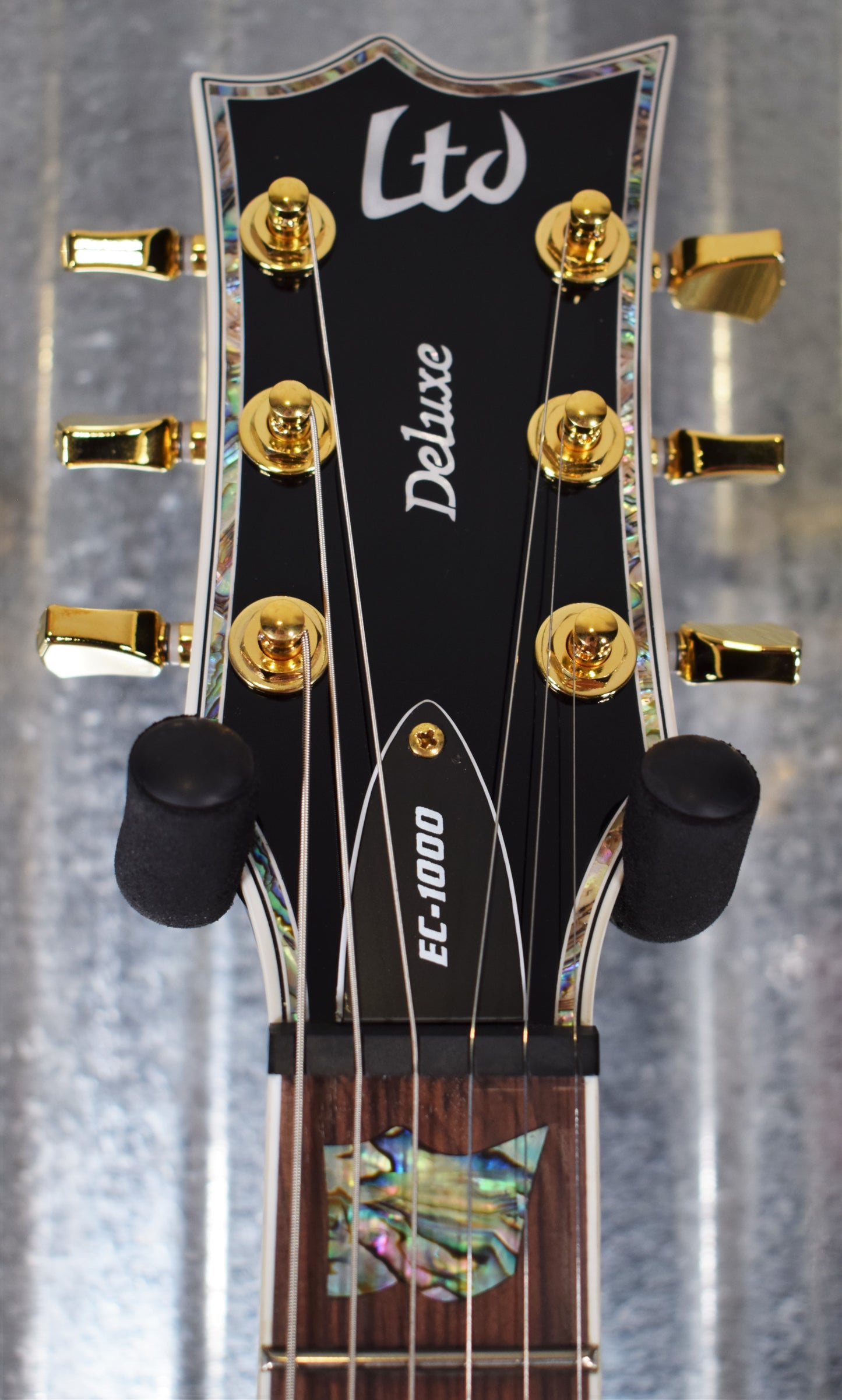 ESP LTD EC-1000 Gloss Black EMG Pickups Guitar LEC1000BLK #2170 Demo