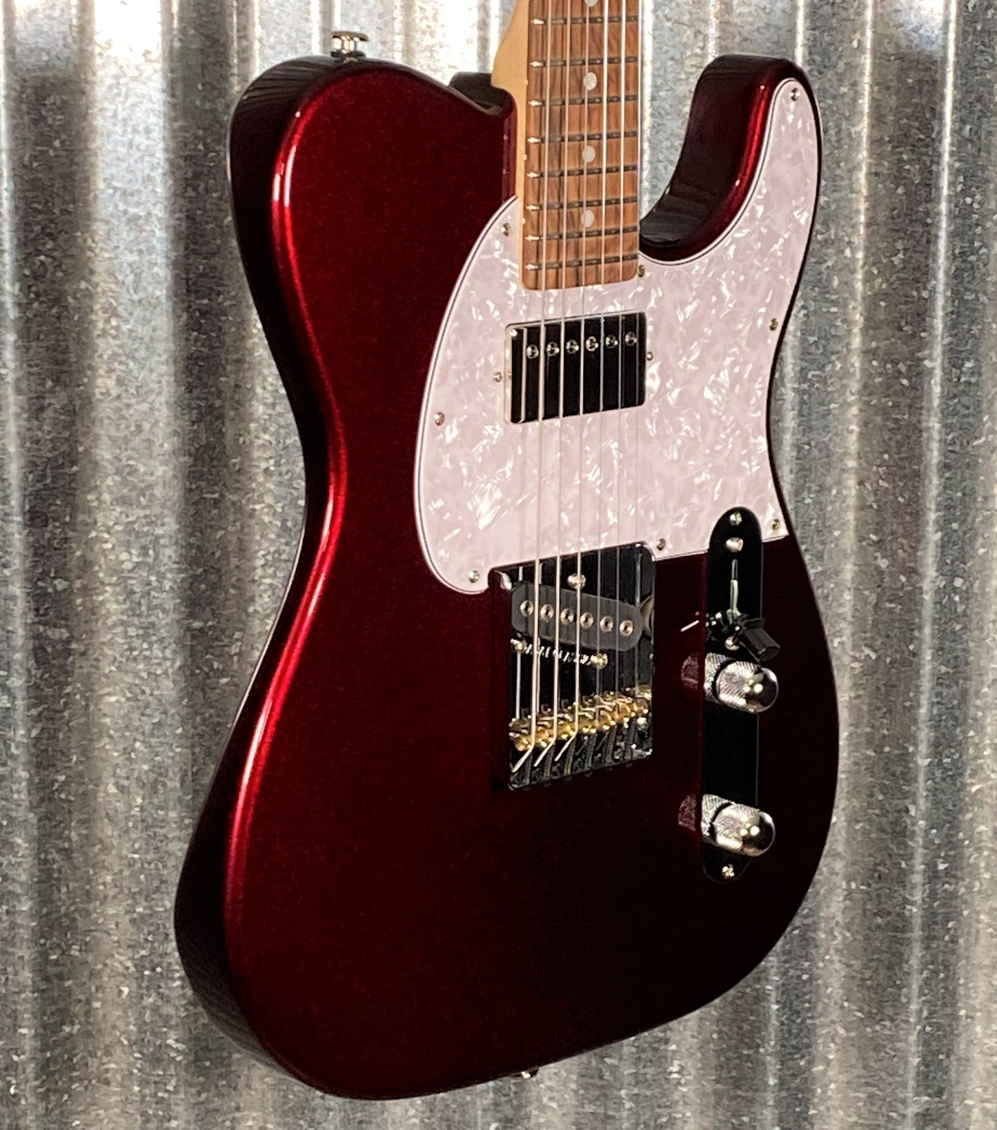 G&L USA 2023 Custom ASAT Classic Bluesboy Ruby Red Metallic Guitar & Bag #1201 Used