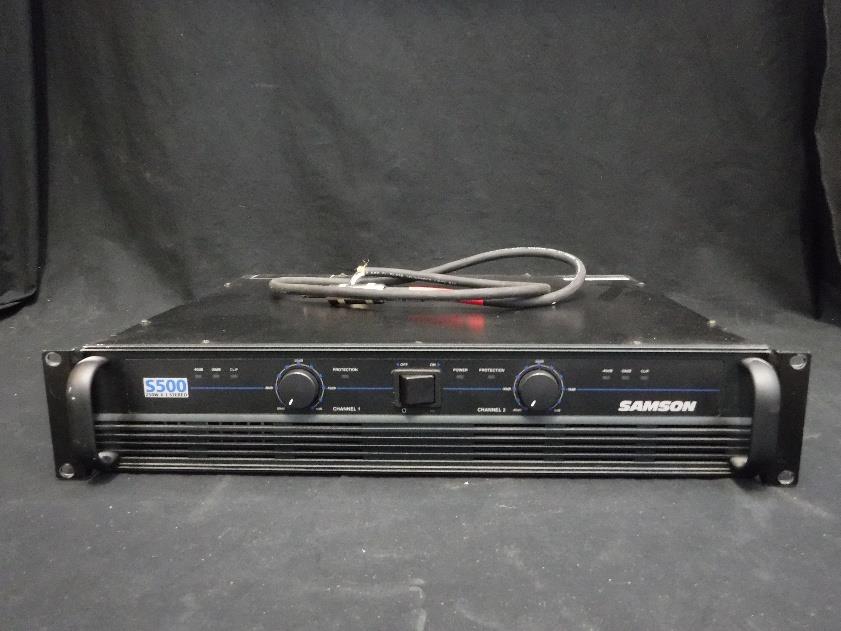 Samson S500 Two Channel 250 Watt x 2 Power Amp