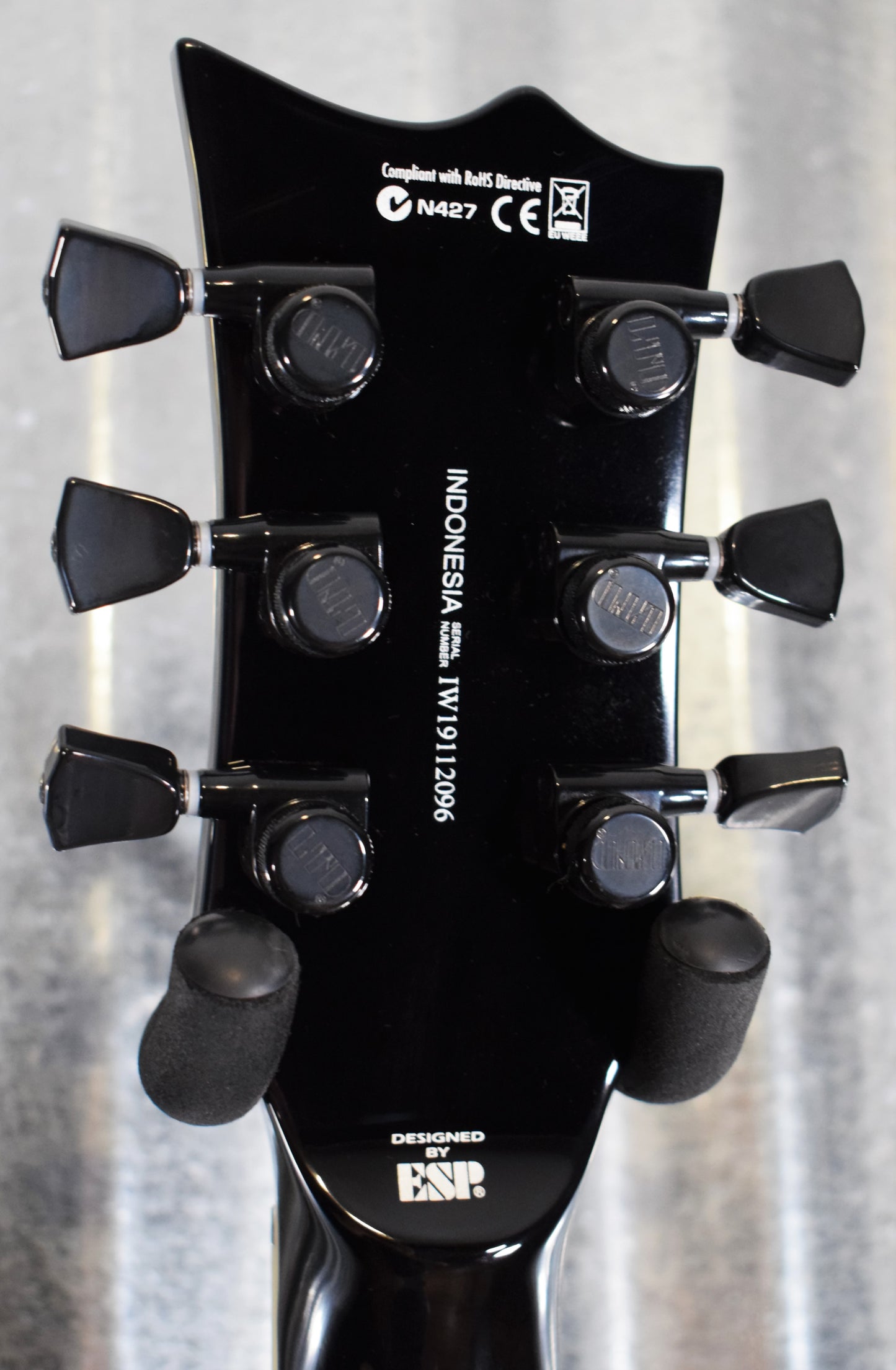 ESP LTD EC-1000 Black Natural Burst Seymour Duncan Guitar EC1000BPBLKNB #2096 Demo