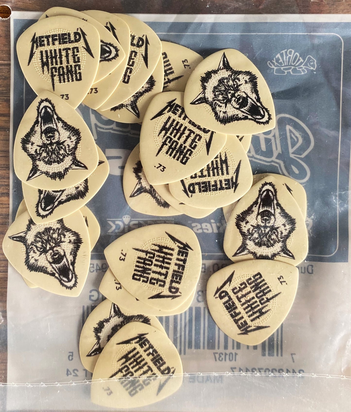 Dunlop PH122-073 James Hetfield White Fang .73mm Guitar Pick Bag 24 Count