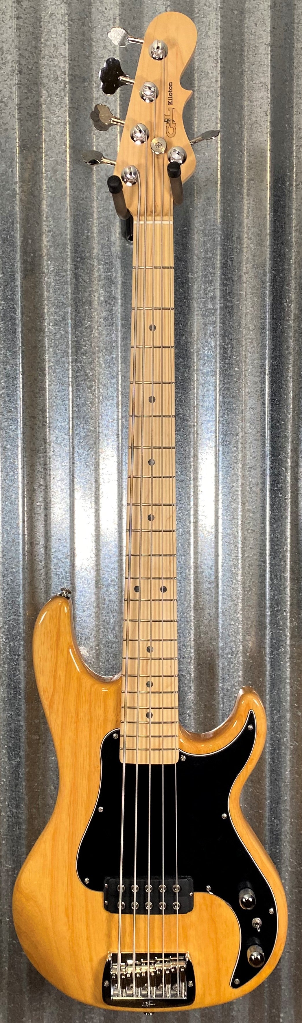 G&L USA Kiloton 5 String Natural Bass & Case #6403